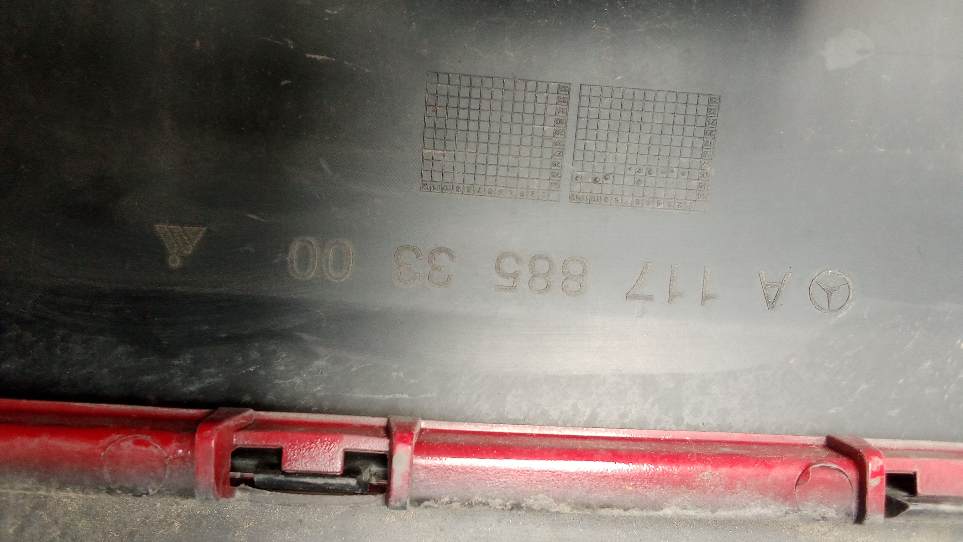 A1178800440 A1178853300 589 Mercedes C117 CLA Stoßstange Hinten Jupiterrot #MA