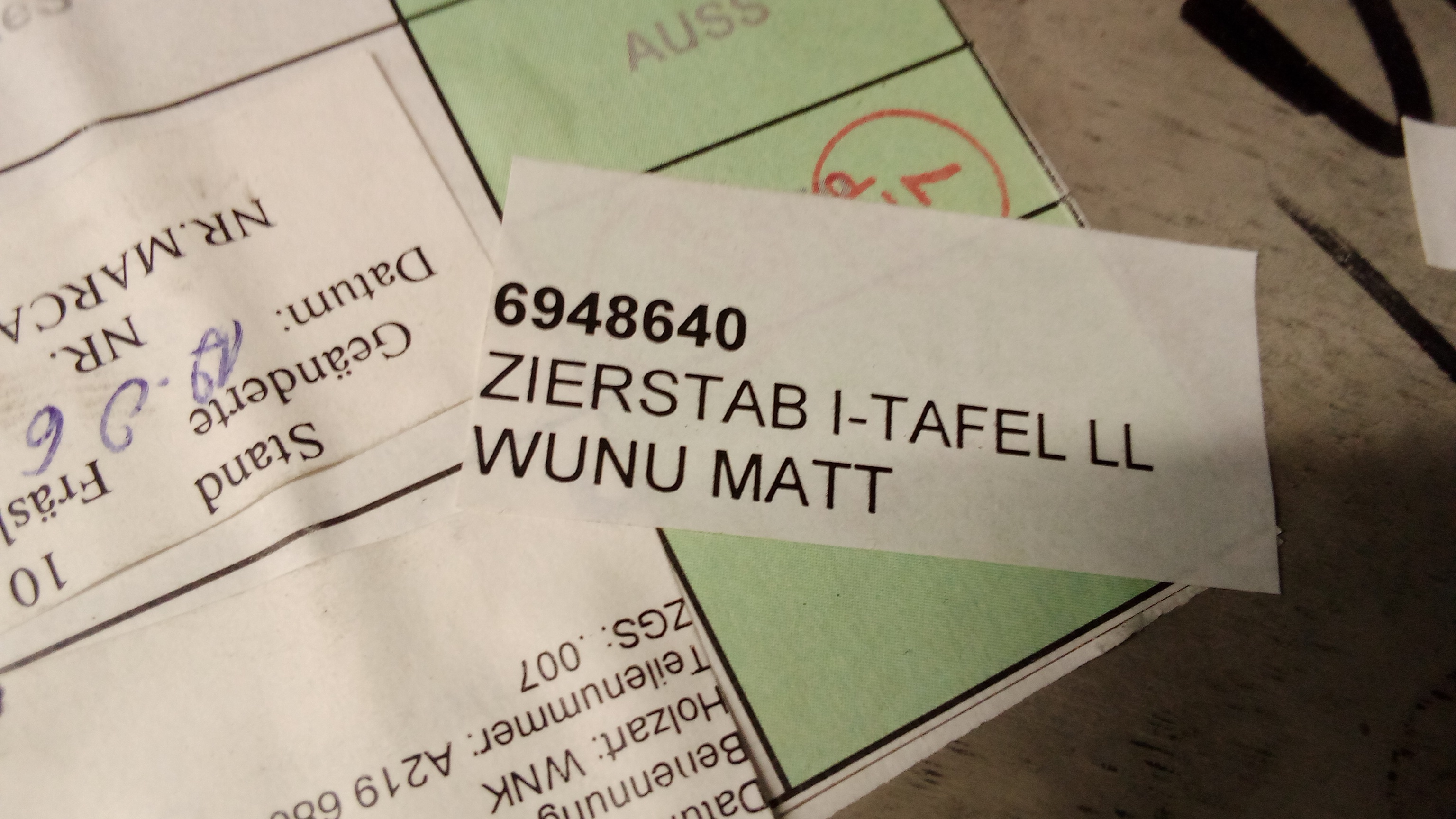 A2196800171 Mercedes W219 CLS Zierstab Oben Tachoverkleidung Wurzelnuss Matt #59