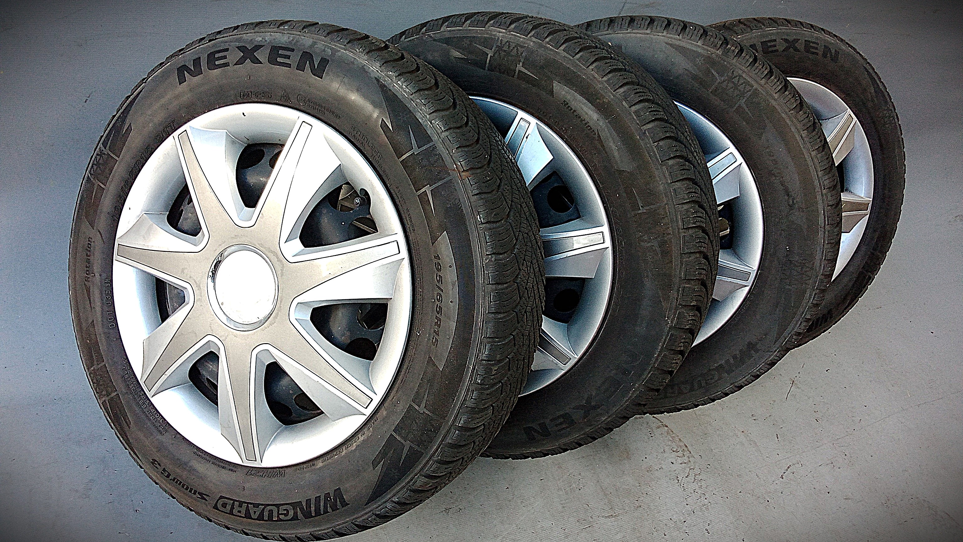 A1694000402 Mercedes W169 A-Klasse Stahlfelgen + Winterreifen 195 65 R15 91T #XF