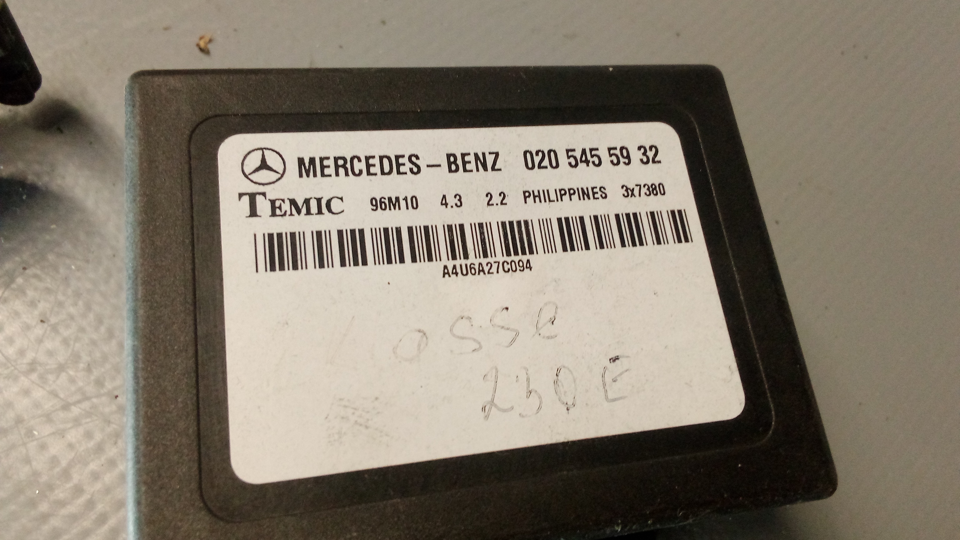A9014600504 A0205455932 Mercedes W901 W638 Türschloss Zündschloss #5P
