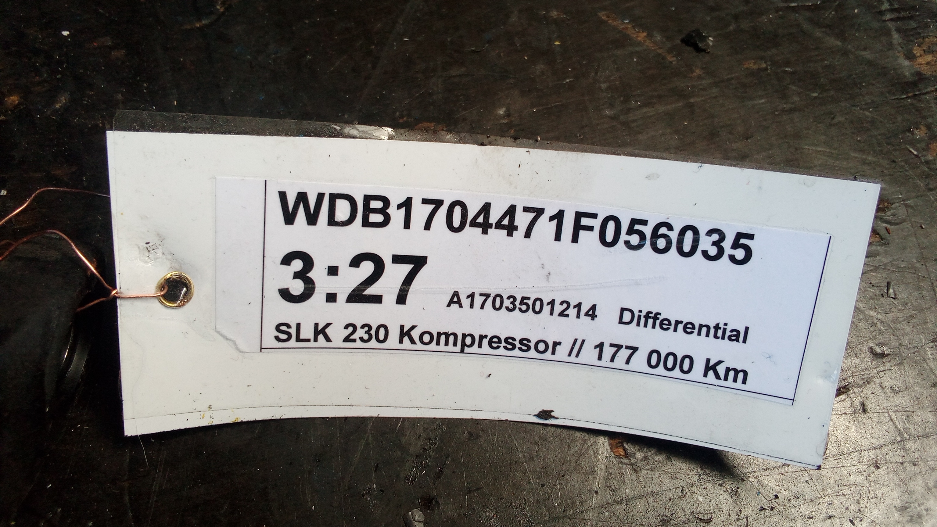 A1703501214 A1243513080 3.27 3,27 Mercedes W202 R170 W208 Differential ETS ASR #17