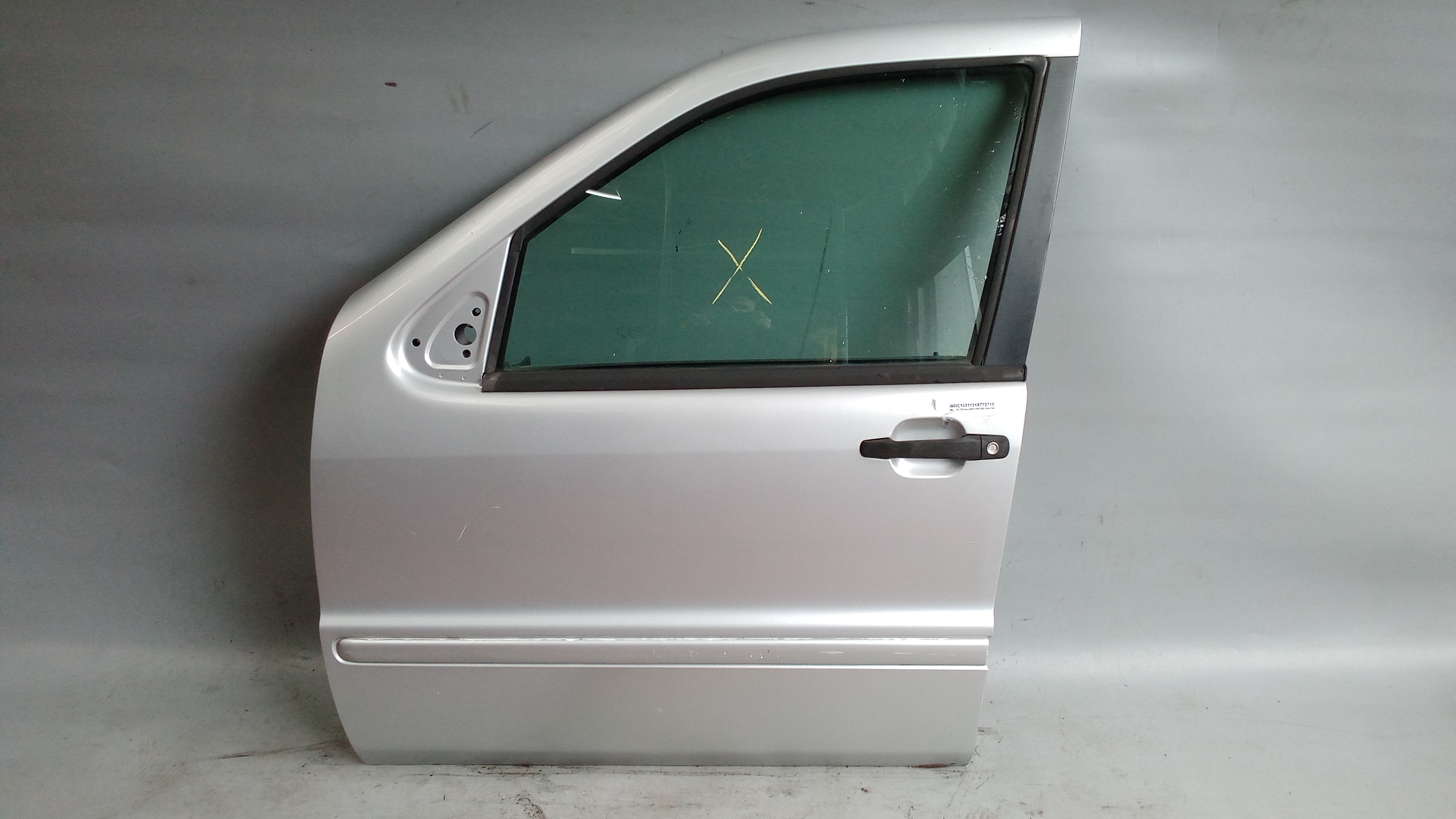 A1637201505 744 Brilliantsilber W163 M-Klasse ML Fahrertür Tür Vorne Links #D1
