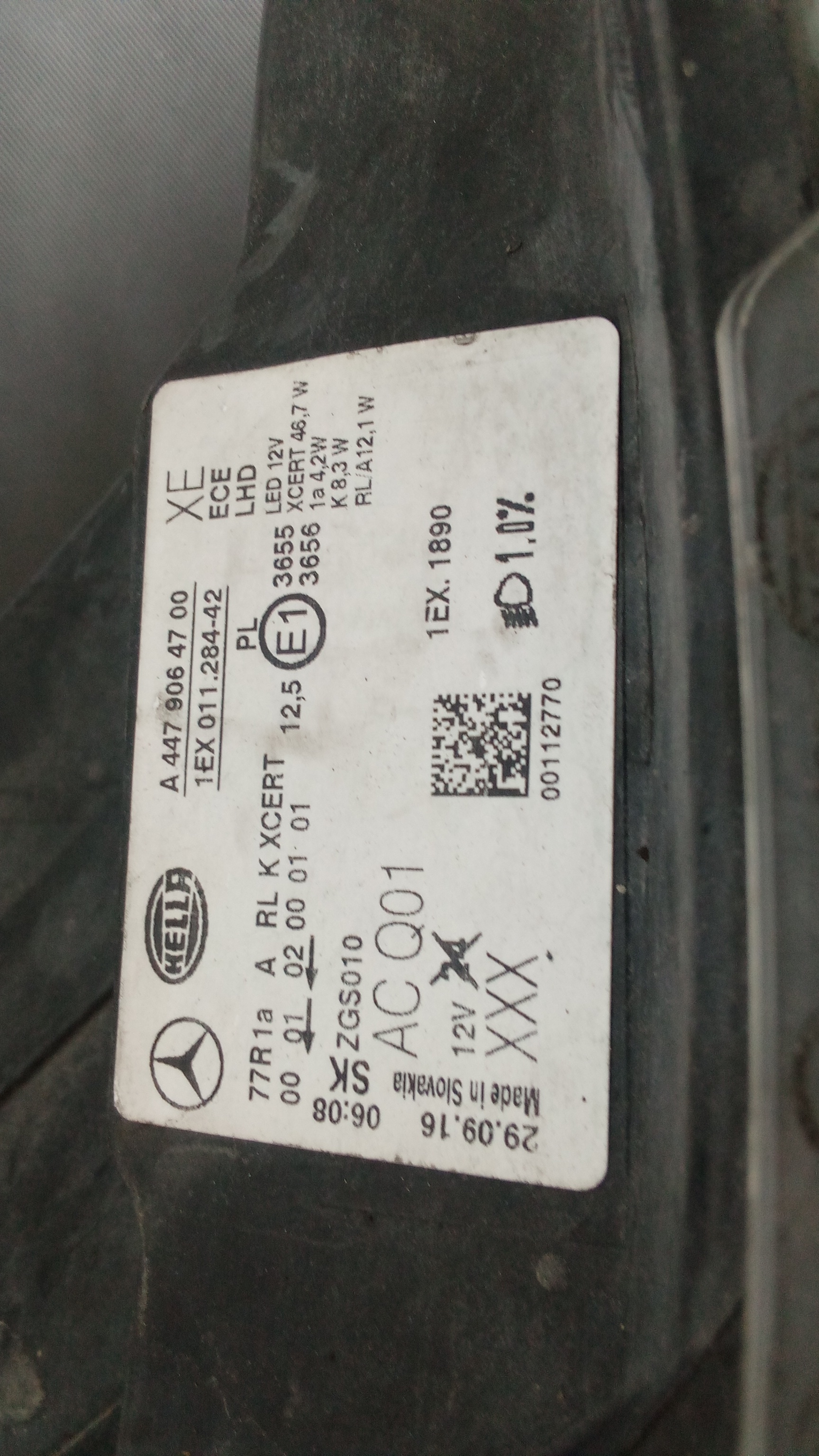 A4479064700 W447 W448 Vito Viano LED Scheinwerfer Lampe Rechts #44