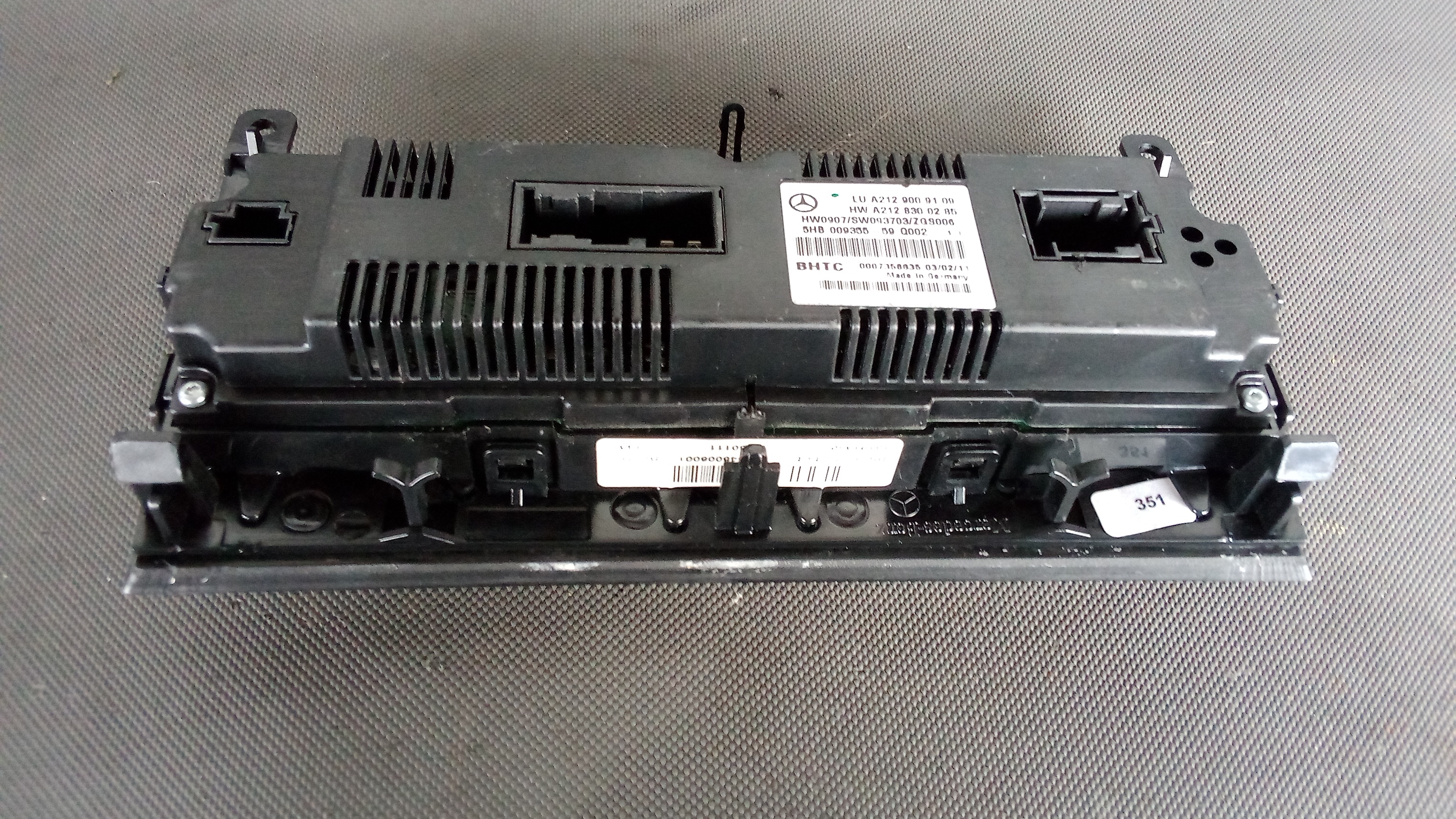 A2129009109 A2129006527 Mercedes Lüftersteuerung / Klimabedienteil #5E