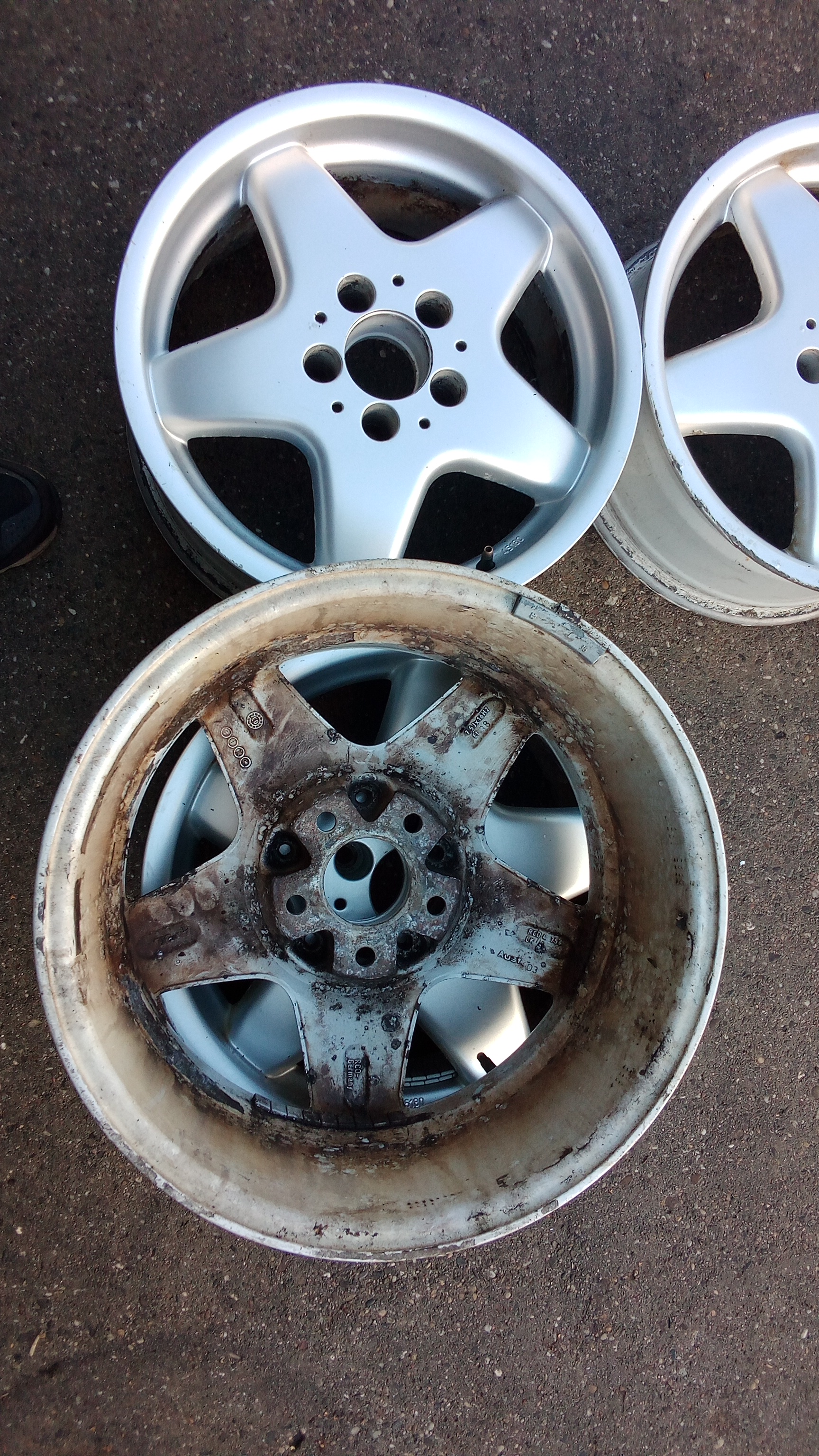 Mercedes W168 W201 W124 W210 / 4x Alufelgen Satz 7,5x16 et38 5x112 / KBA 45180 #44