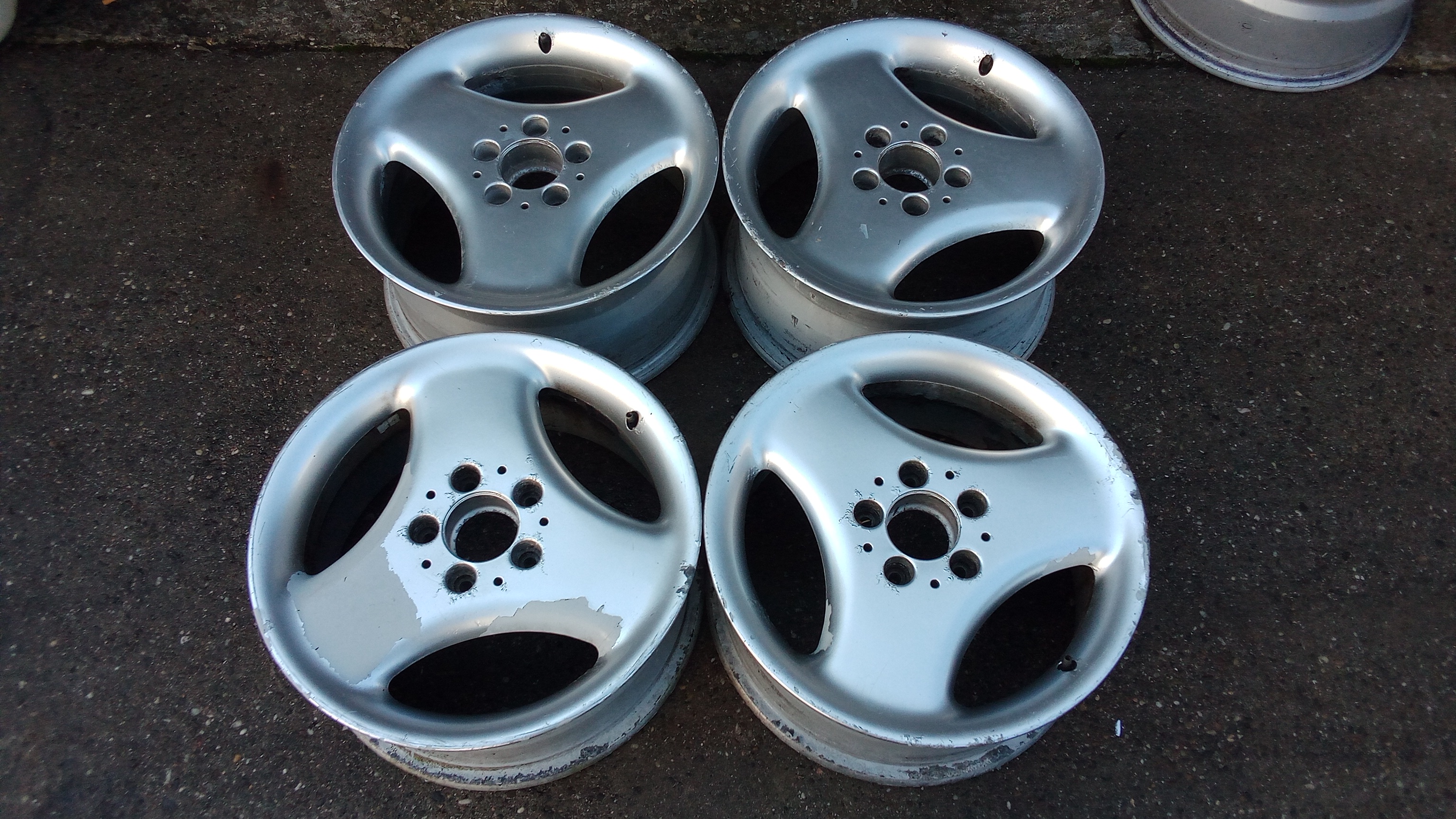 Mercedes R170 SLK W170 / 4x Alufelgen Satz 7x16 et37 + 8x16 et30 5x112 / B66470505 B66470506 #43