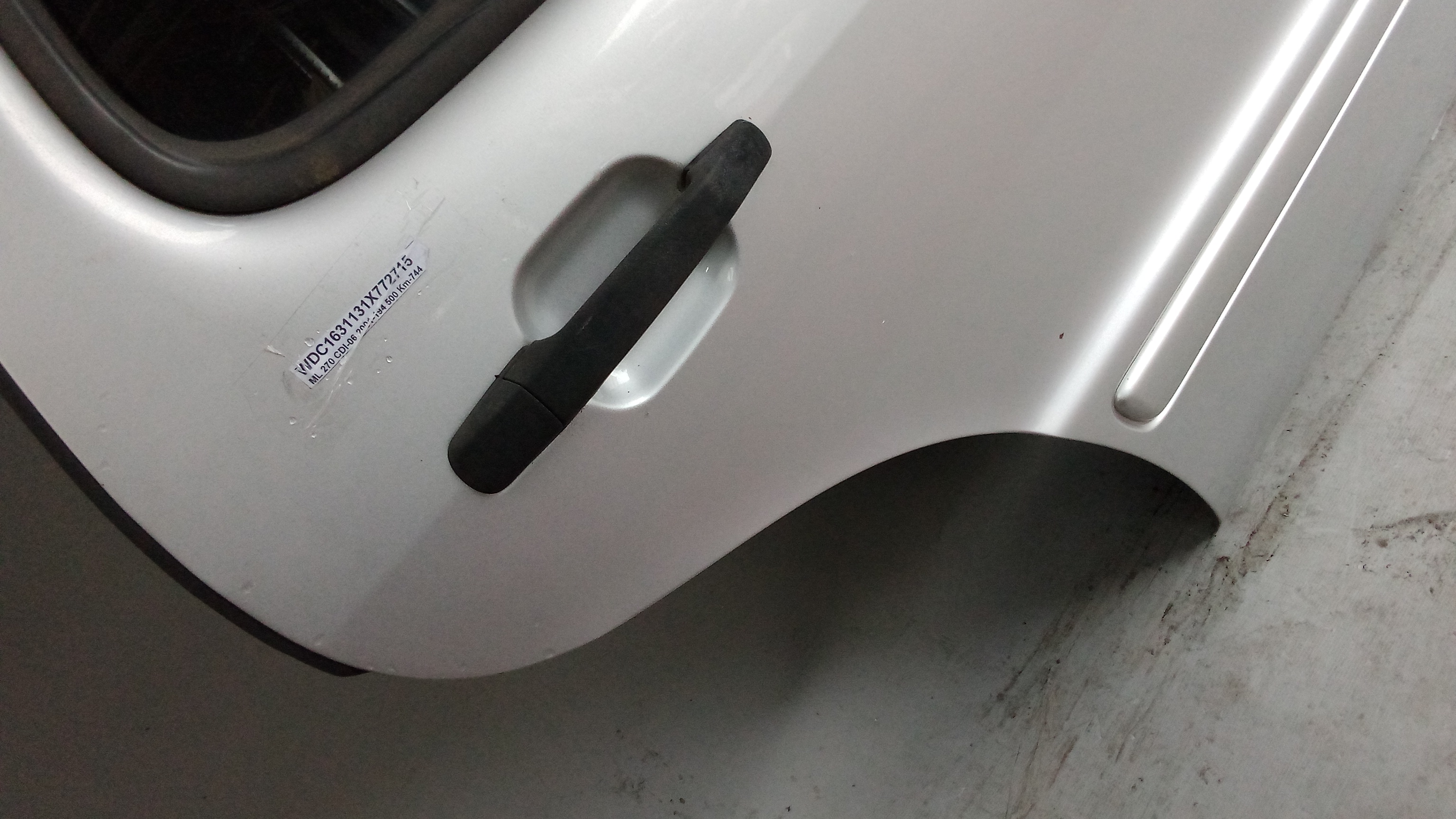 A1637301605 744 Brillantsilber W163 M-Klasse ML Fondtür Tür Hinten Rechts #C9