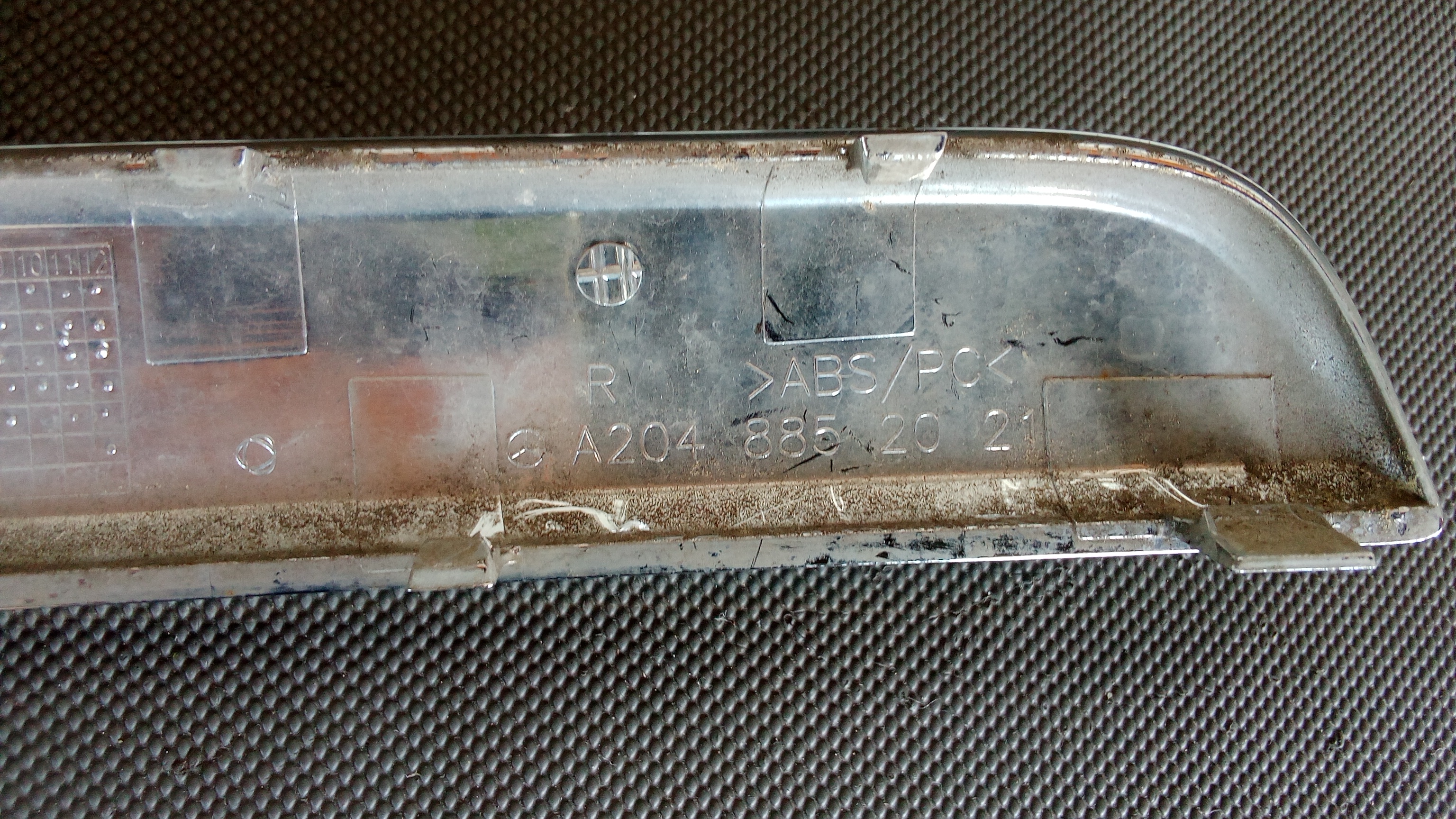 A2048852021 Mercedes X204 GLK Zierleiste Chromleiste Rechts für Stoßstange Hinten #D