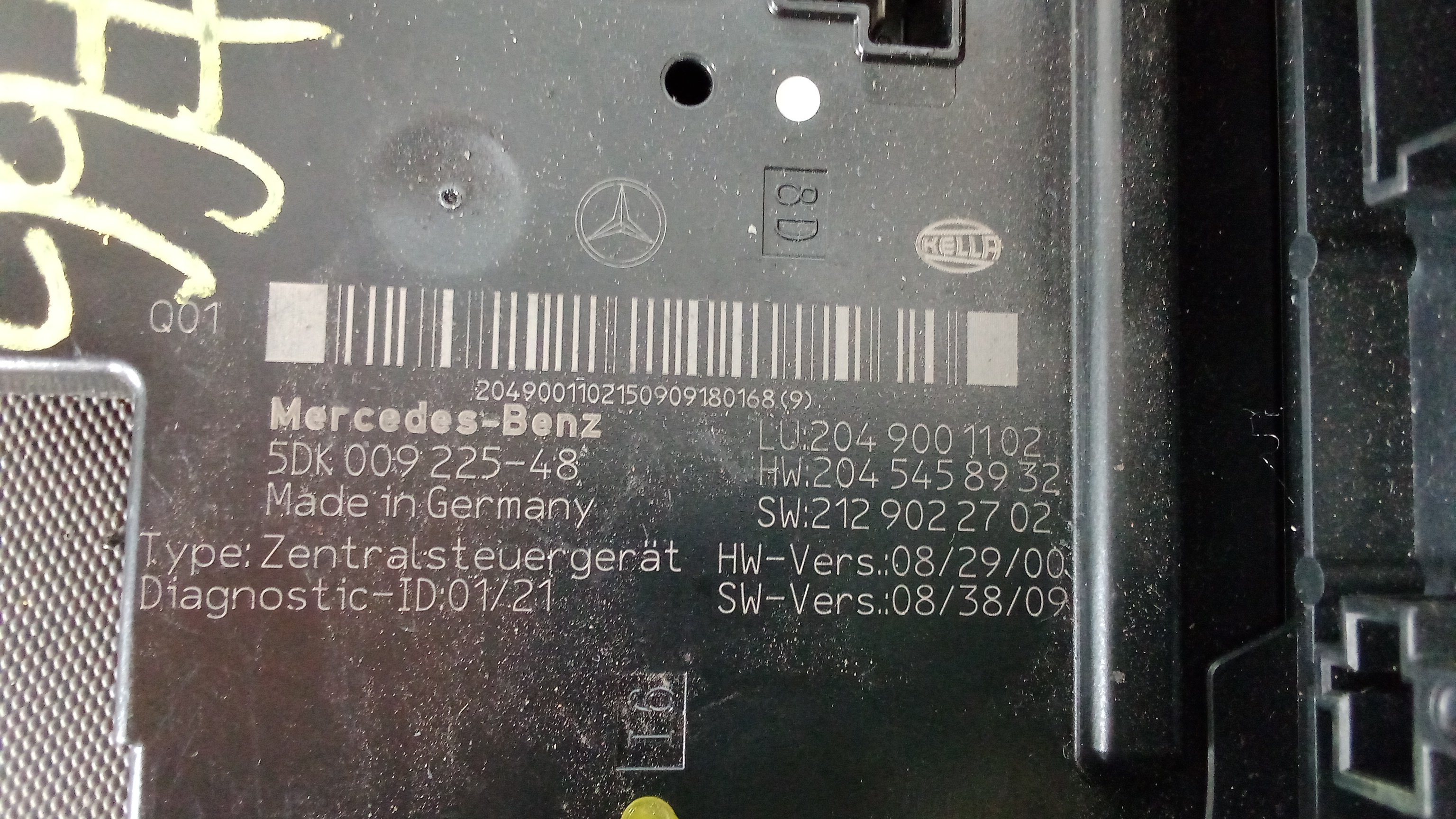 A2045458932 A2049001102 Mercedes W204 C-Klasse SAM Sicherungskasten Steuergerät Modul #66