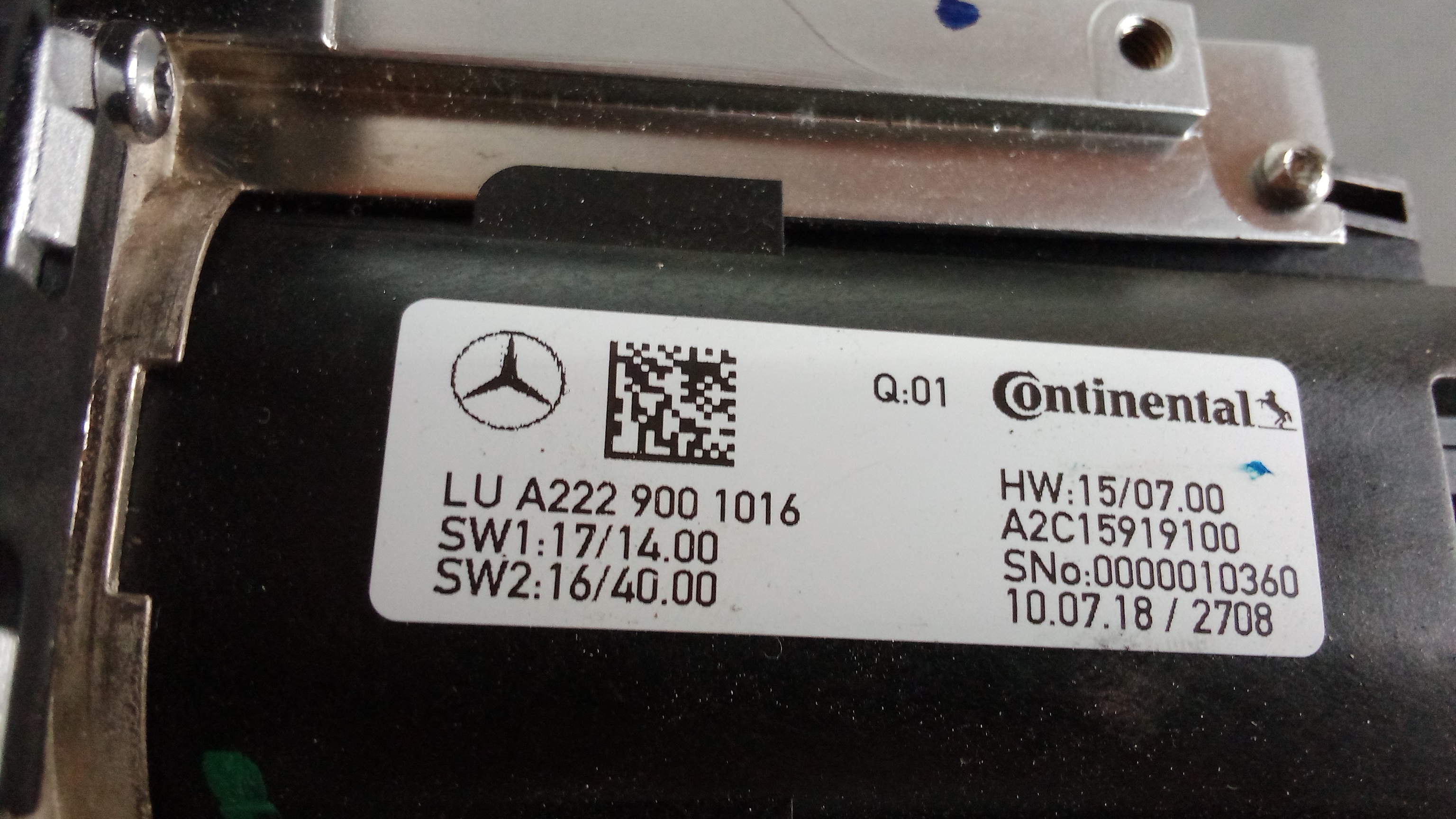 A2229001016 A2229001321 Mercedes W222 C217 Schalter Controller Touchpad