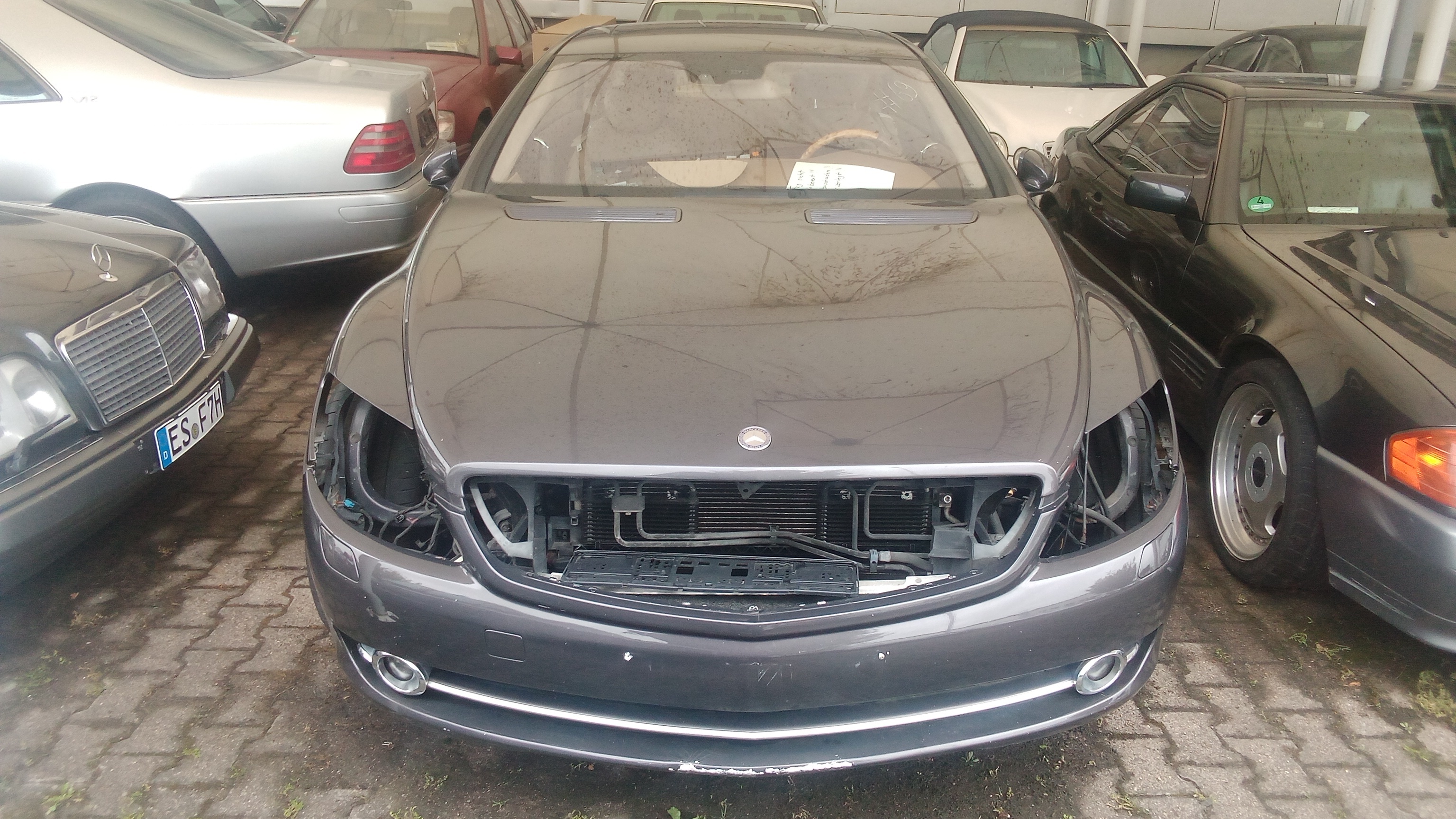 A2168800640 494 Mercedes C216 CL500 CL600 Stoßstange Germanitgrau Vorne #69