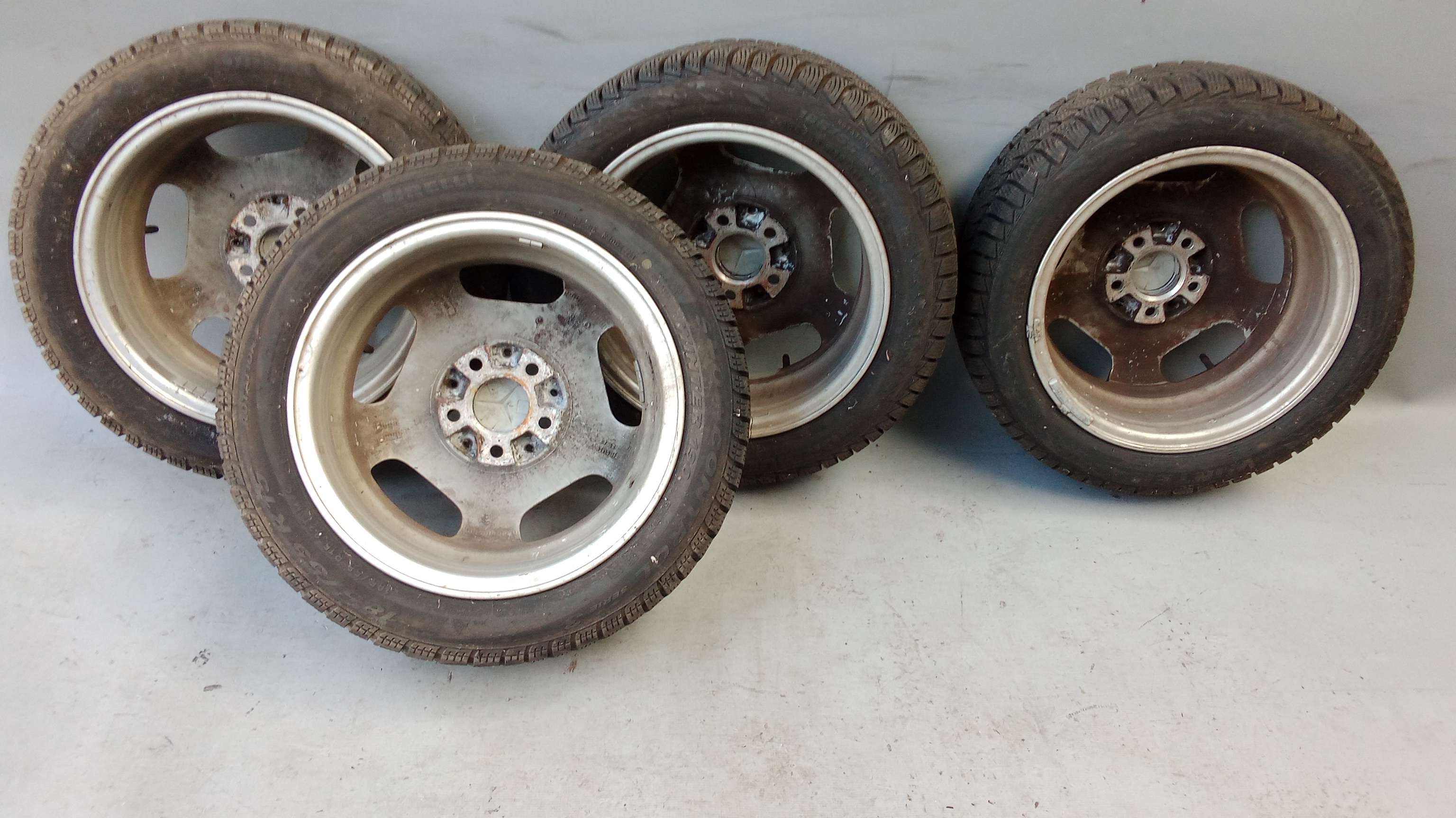 KBA44395 Mercedes W168 Alufelgen + Winterreifen 7x15 et50 185 55 R15 #XP