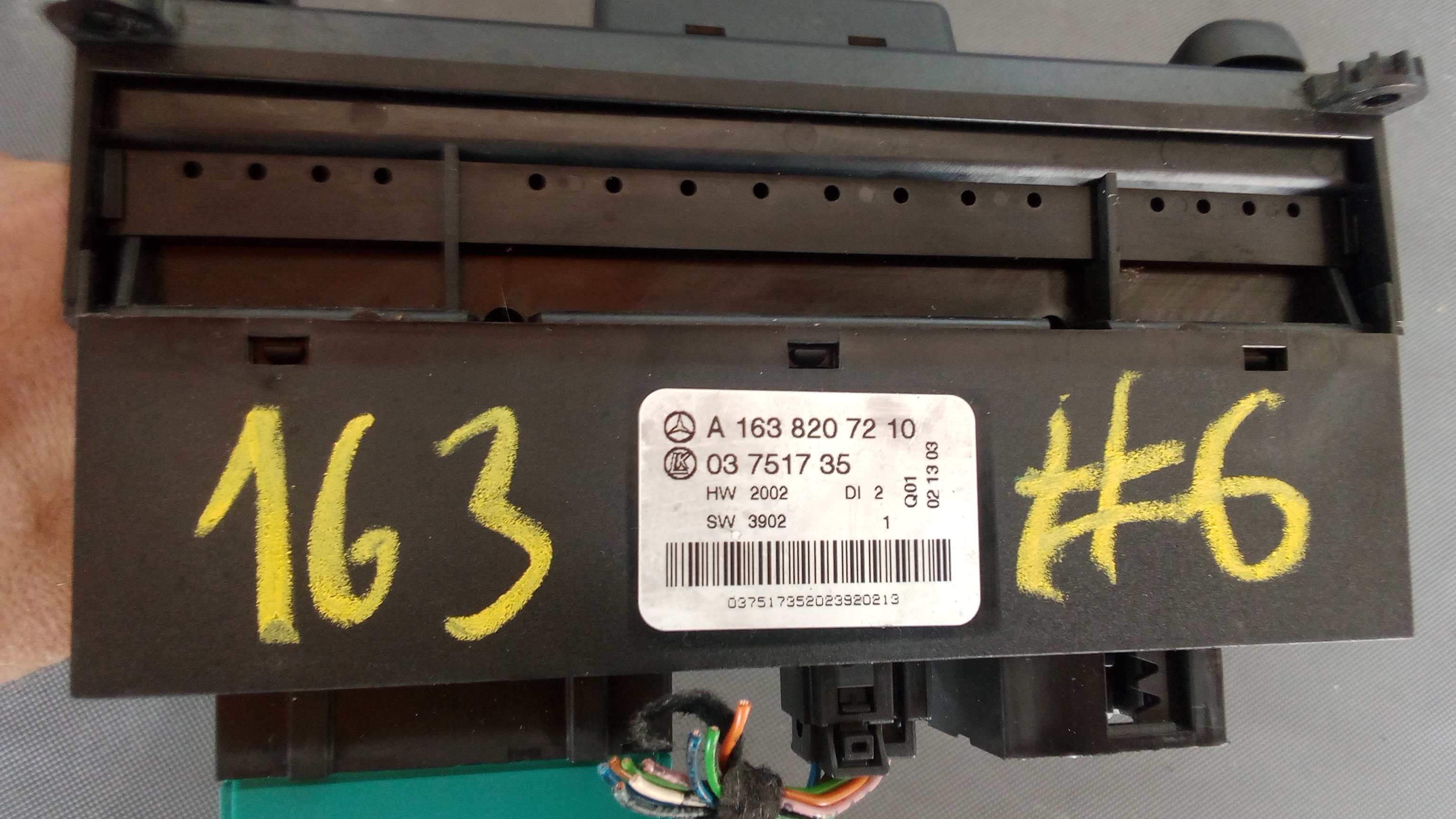 A1638207210 Mercedes W163 ML Schalter EL. FH. Elektrische Fensterheber #6