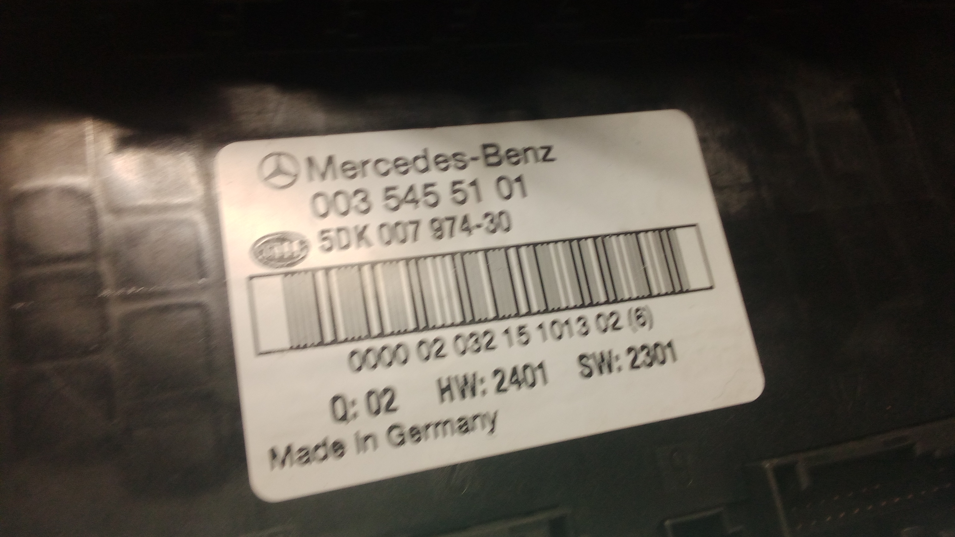 A0035455101 A0025459701 Mercedes W203 Steuergerät SAM Hinten #P1