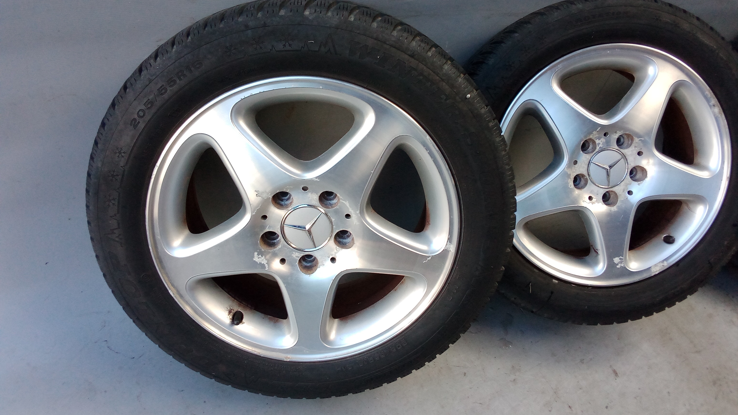 A2034010702 Mercedes W203 C-Klasse Alufelgen + Winterreifen 205 55 R16 91H #XM