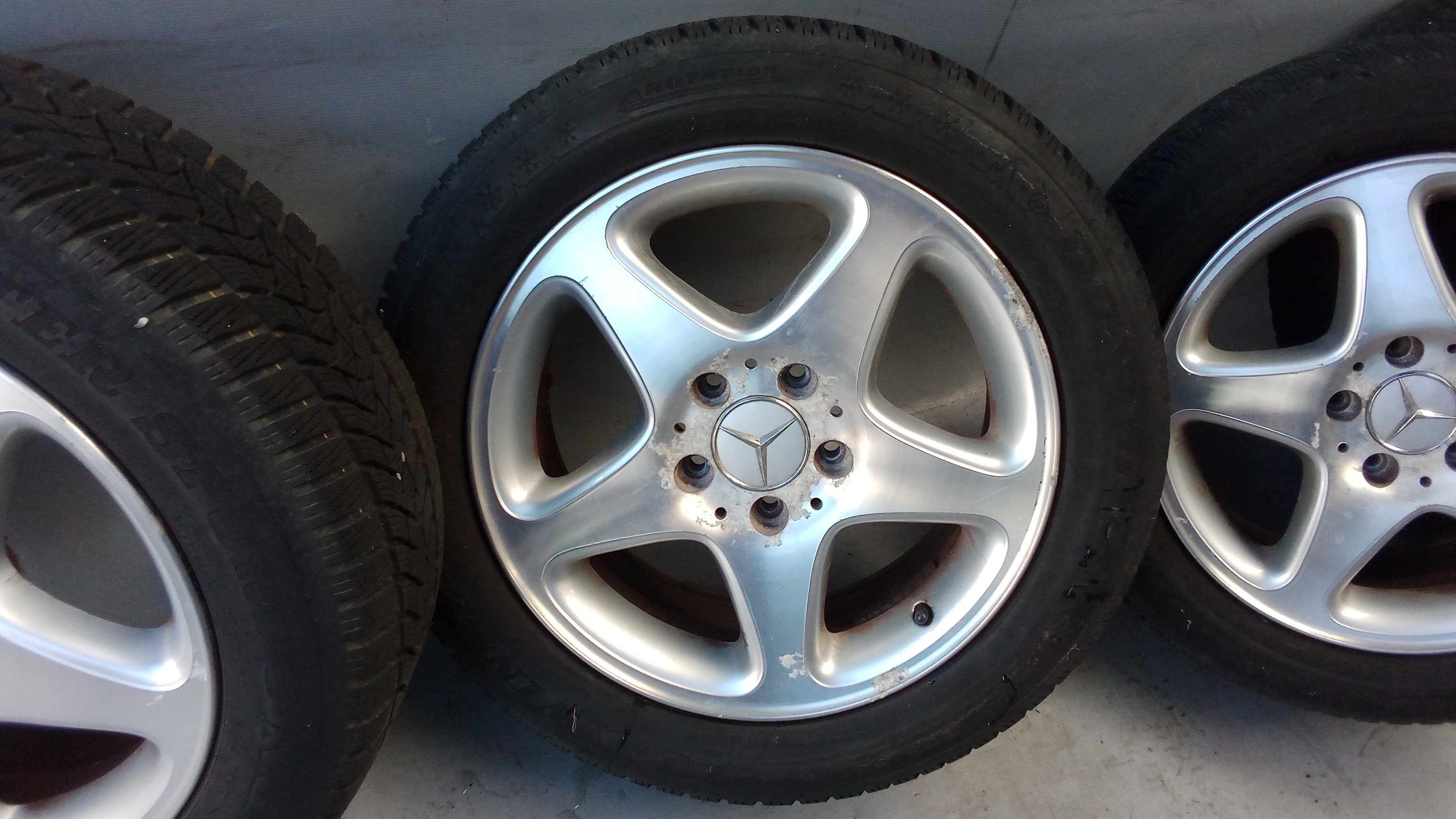 A2034010702 Mercedes W203 C-Klasse Alufelgen + Winterreifen 205 55 R16 91H #XM