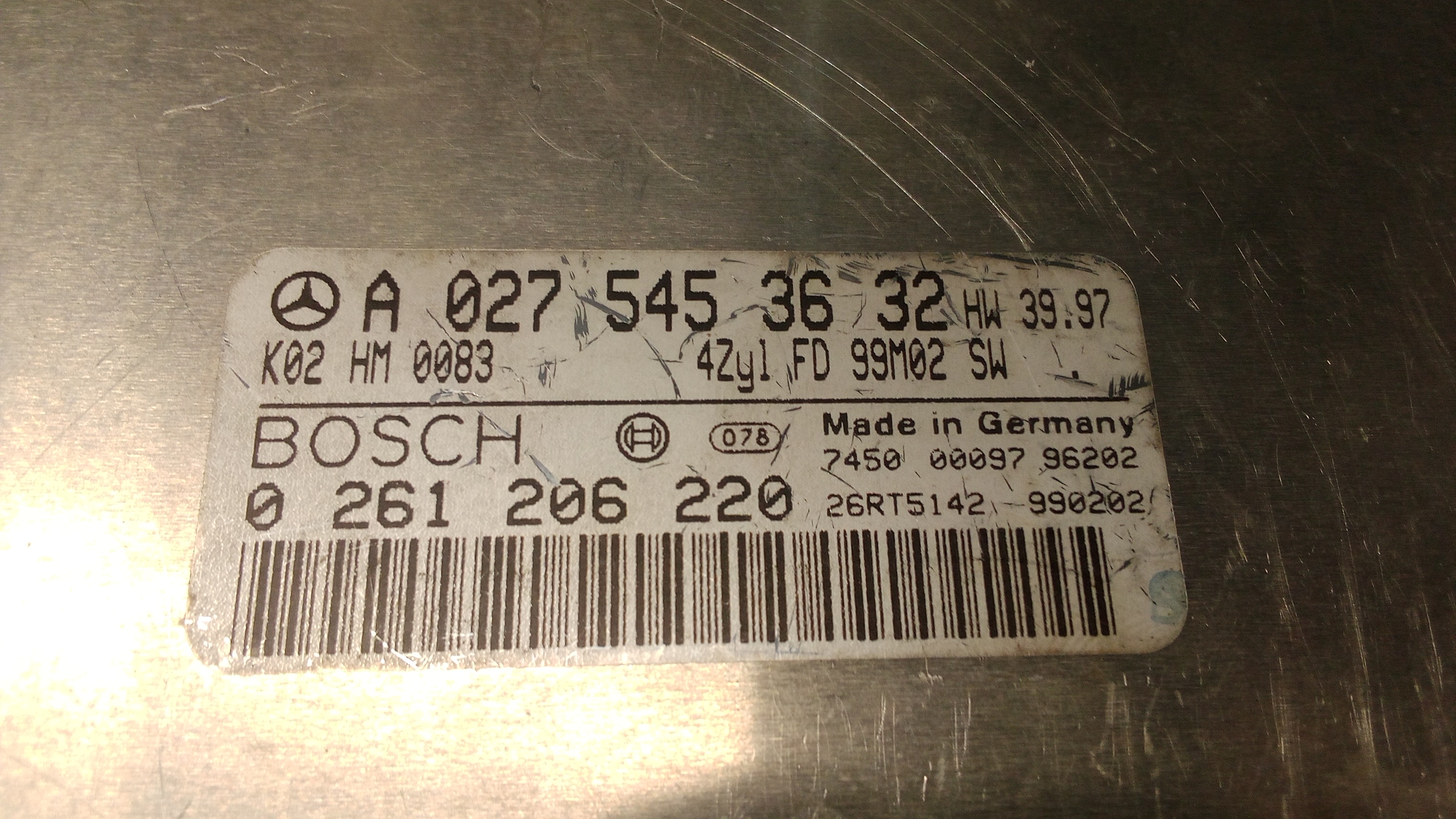 A0275453632 SAM Motorsteuergerät STEUERGERAET #101