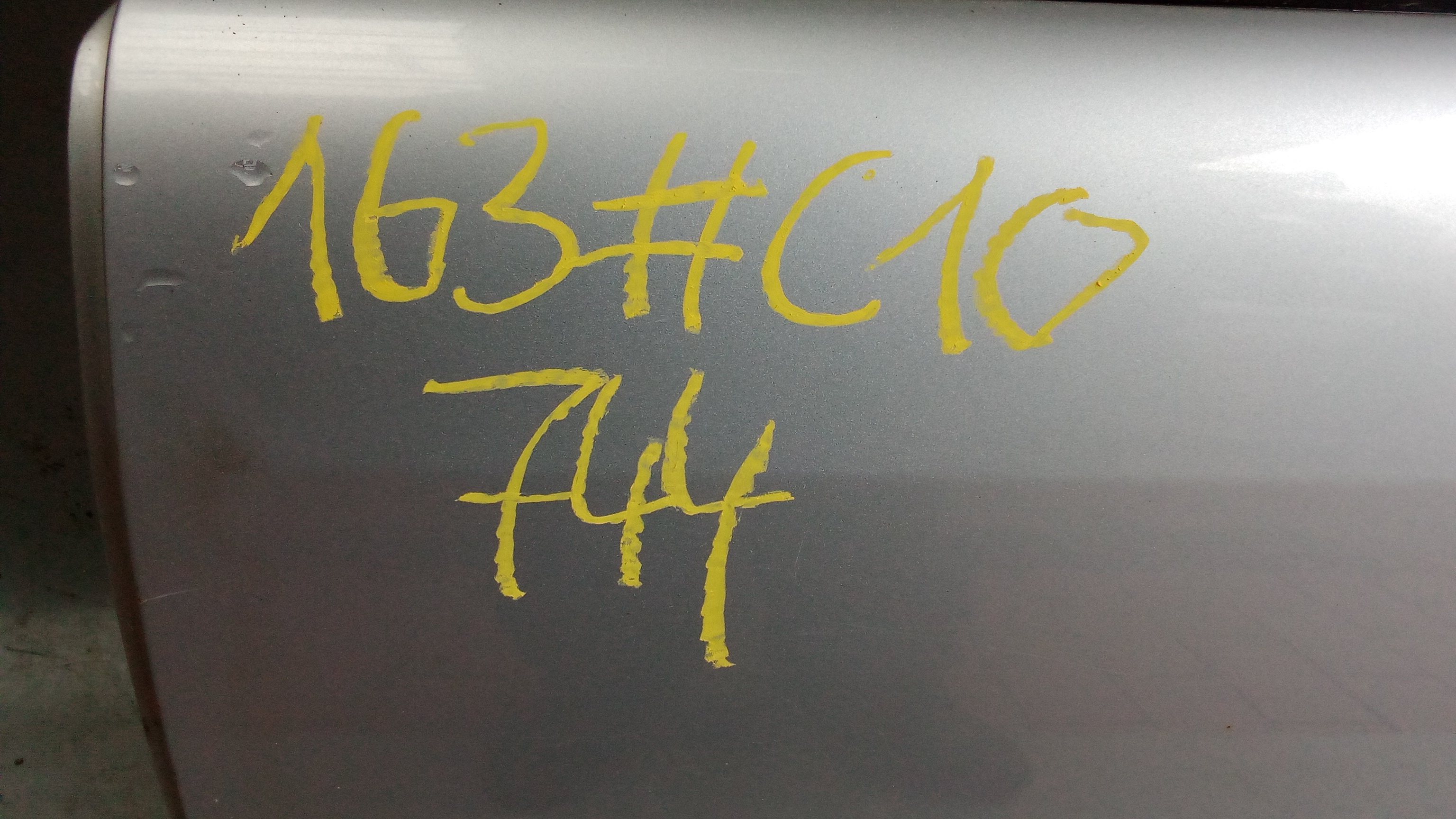 A1637301505 744 Brilliantsilber W163 M-Klasse ML Fondtür Tür Hinten Links #C10