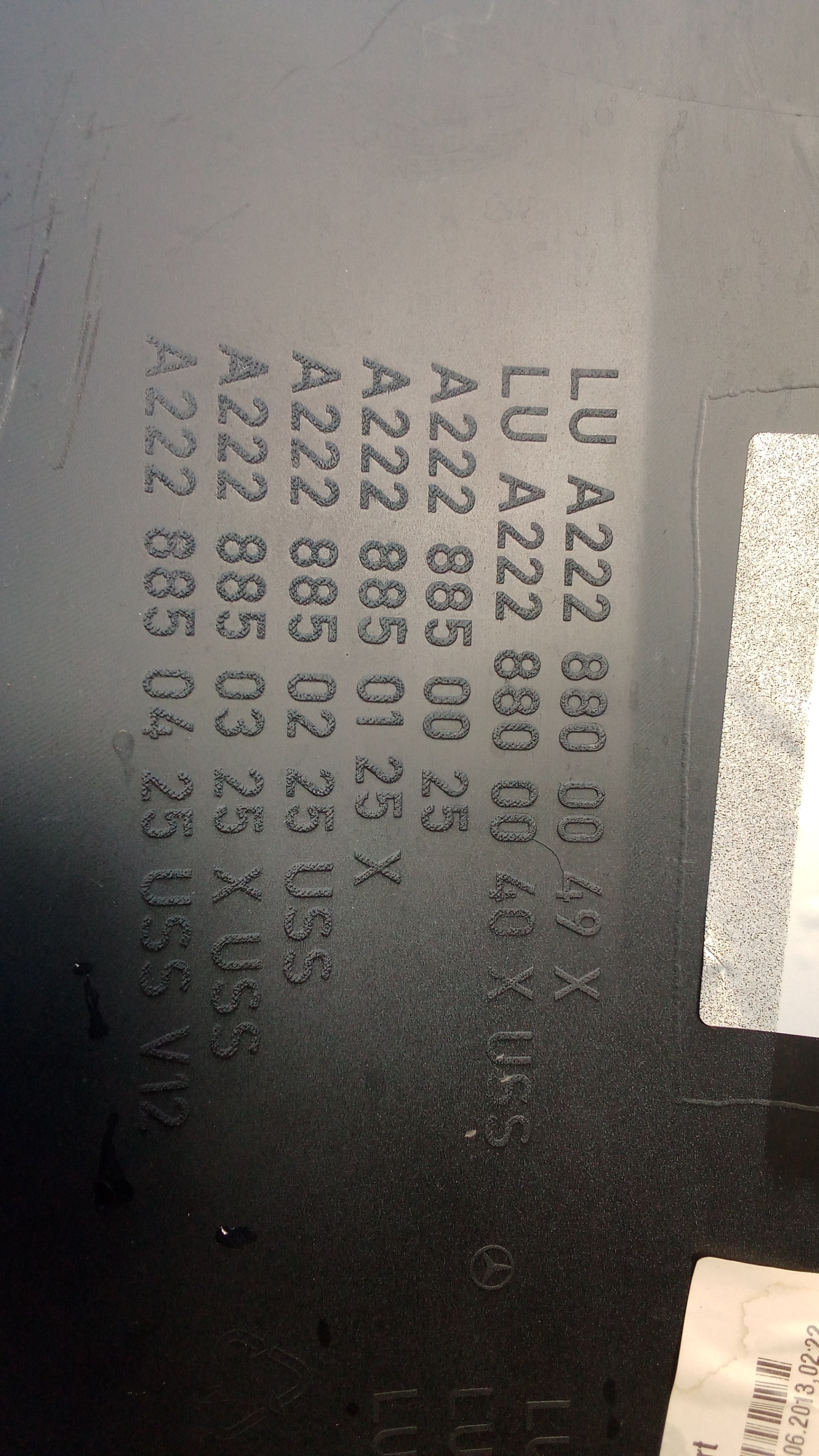 A2228850025 9999 Mercedes W222 S-Klasse Stoßstange Hinten Grundiert #22