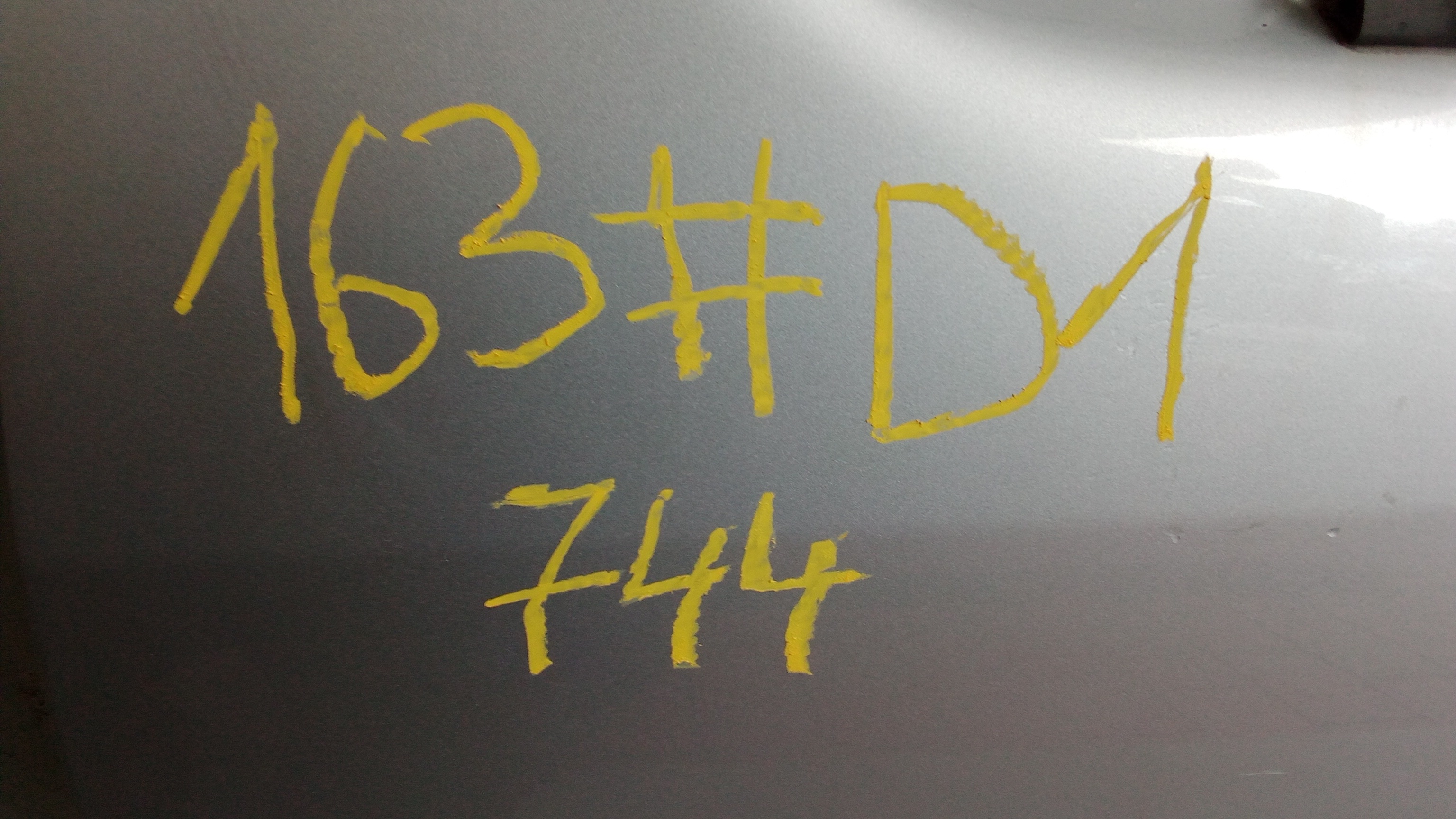 A1637201505 744 Brilliantsilber W163 M-Klasse ML Fahrertür Tür Vorne Links #D1