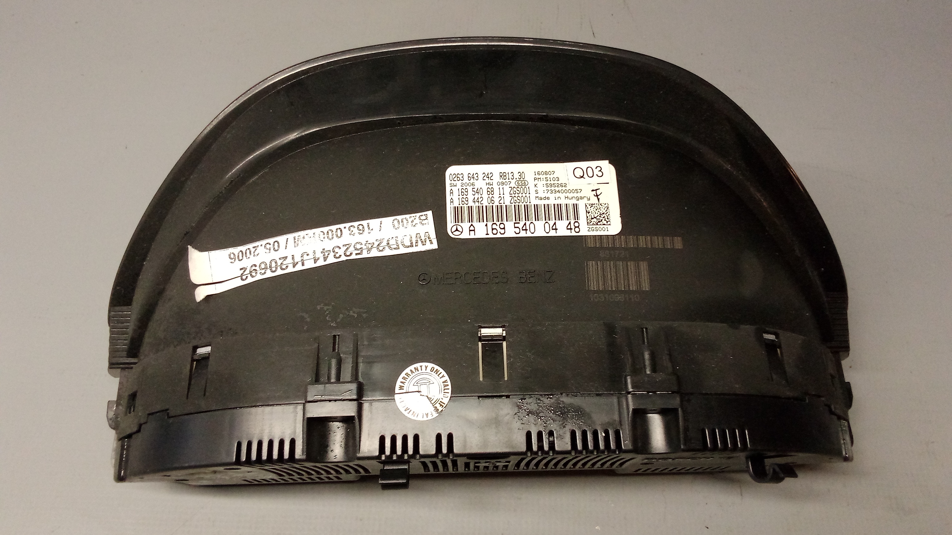 A1695400448 A1694400411 Mercedes W245 B-Klasse Kombiinstrument Tacho ##9