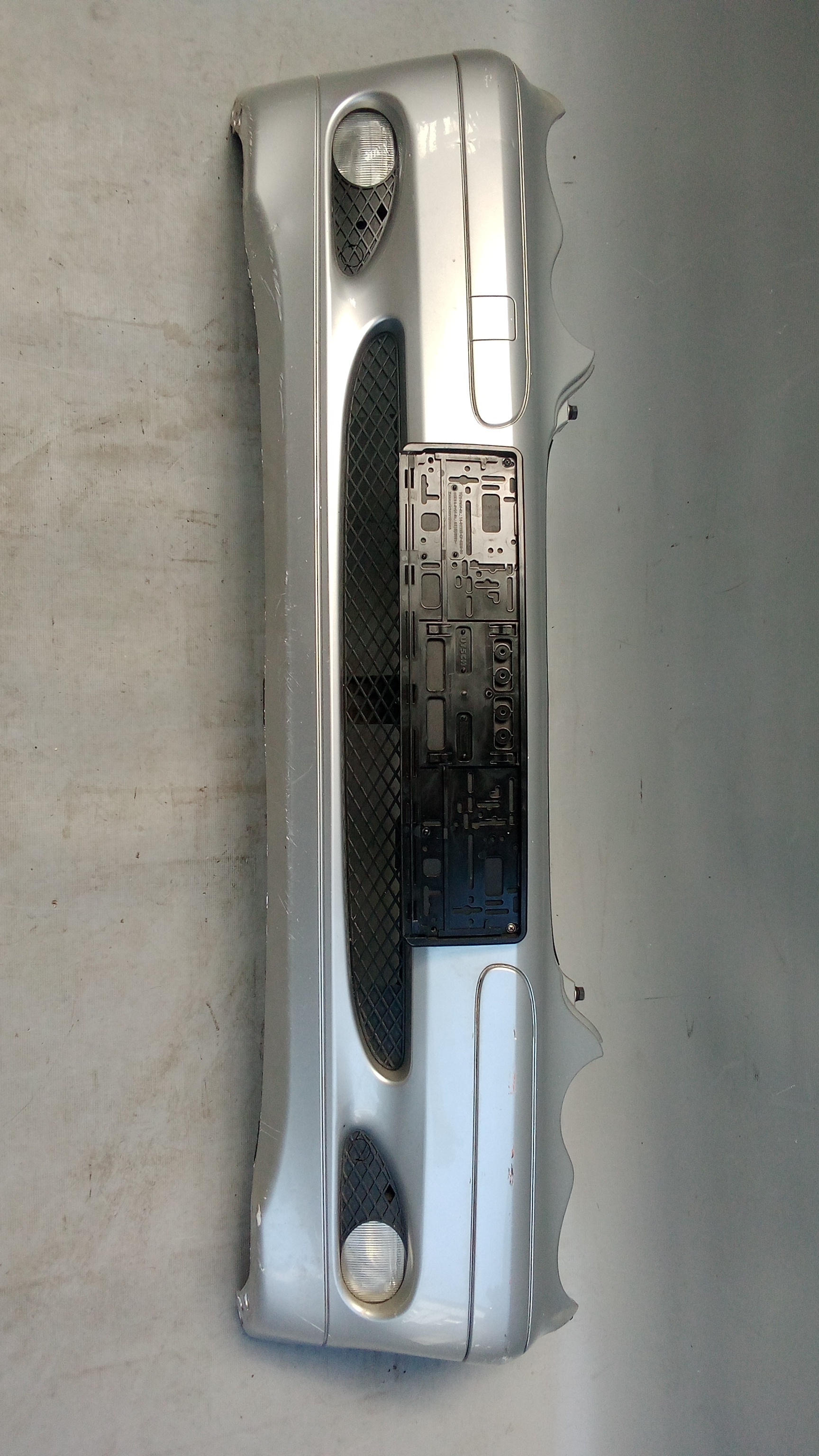 A2038850025 744 Mercedes W203 C-Klasse Stoßstange Vorne Silber #H5