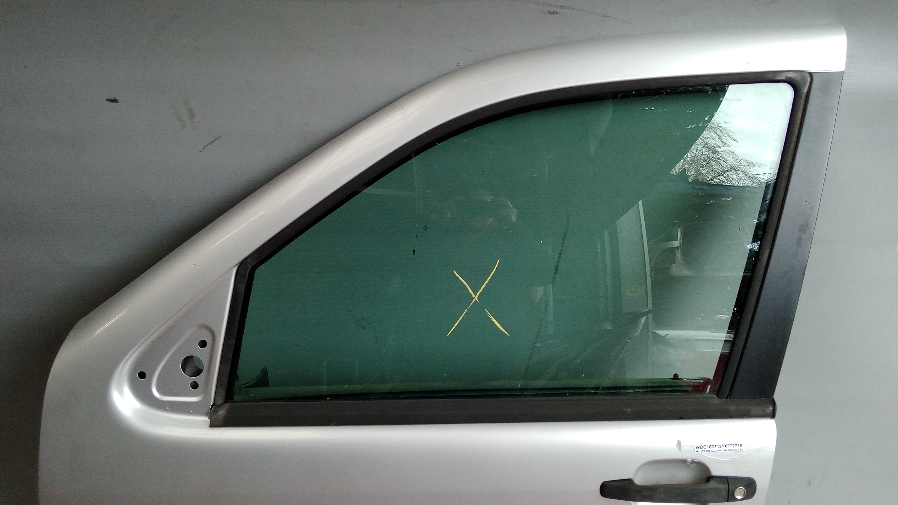 A1637201505 744 Brilliantsilber W163 M-Klasse ML Fahrertür Tür Vorne Links #D1