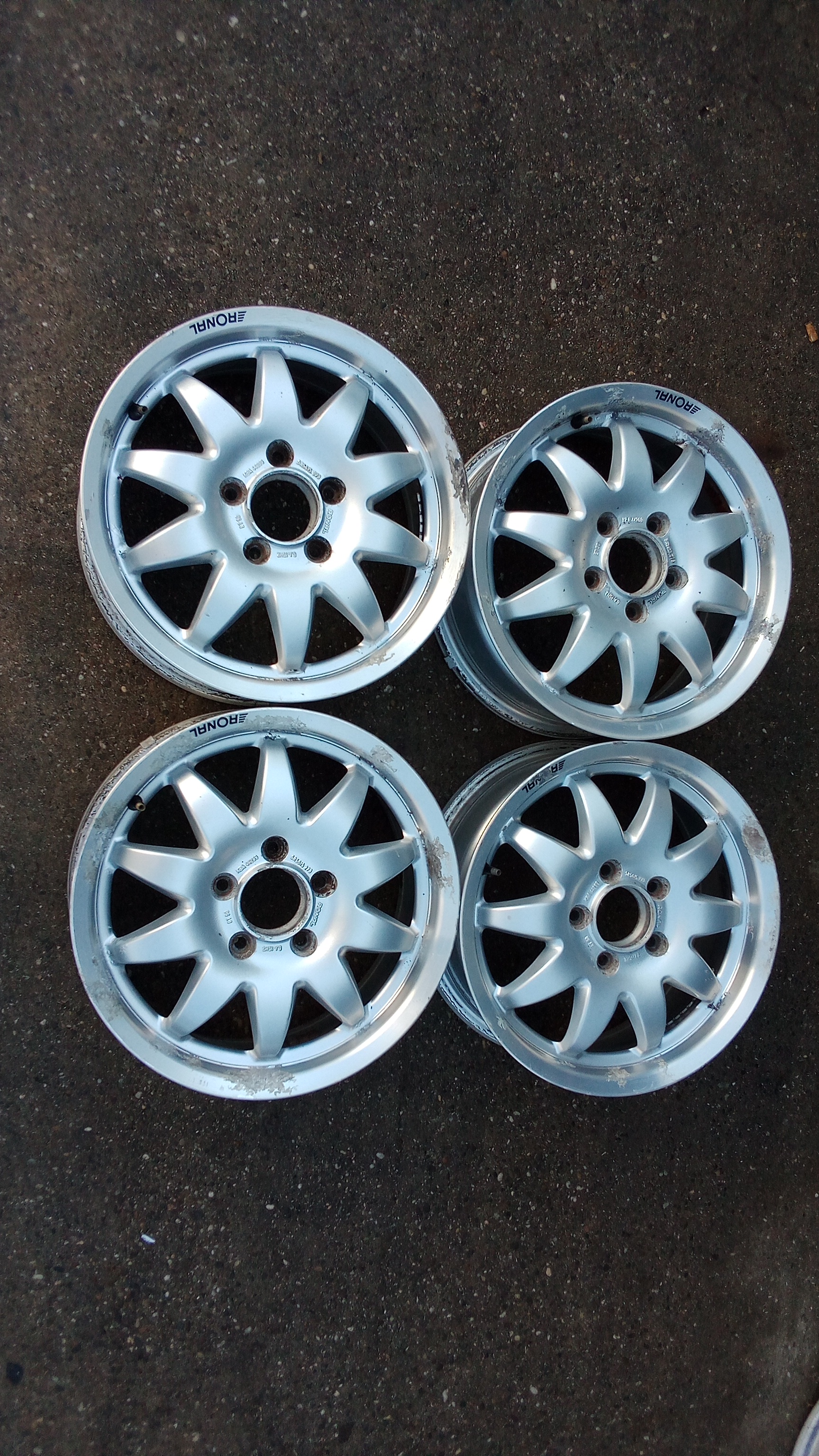 Mercedes W168 A-Klasse / 4x RONAL Alufelgen Satz 6x15 et50 5x112 / KBA 44269 KBA44269  #45