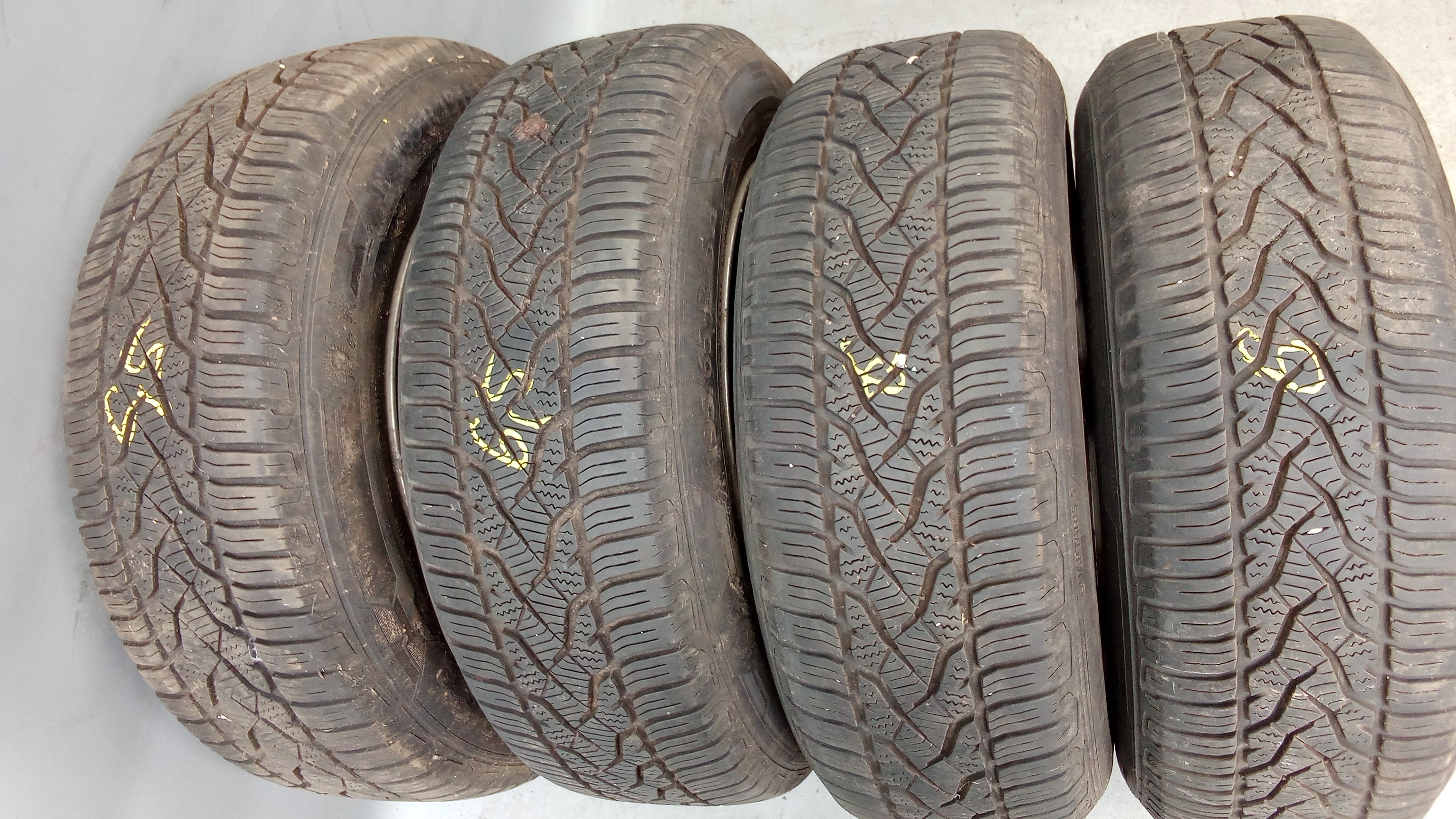 KBA45200 Mercedes W202 W208 W203 R170 Alufelgen + Allwetterreifen 7x15 et37 195 65 R15 #Hj
