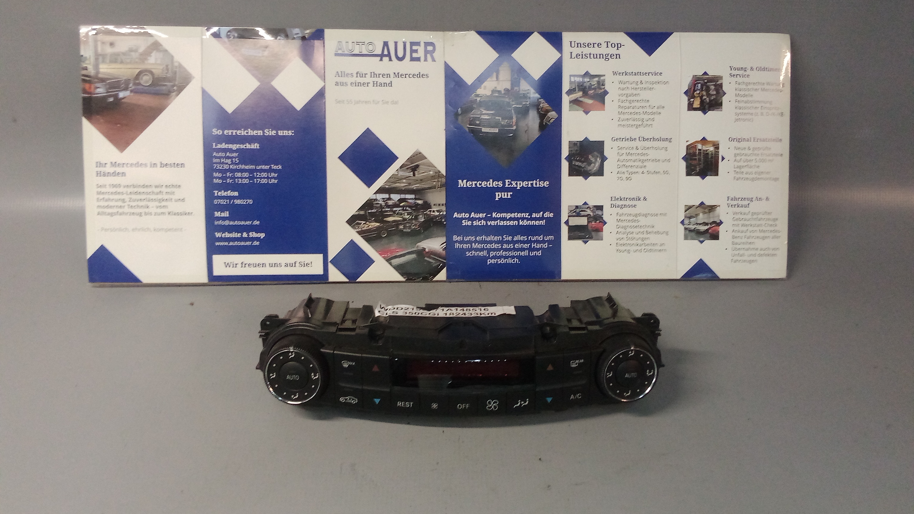 A2198304085 Mercedes C219 CLS Lüftersteuerung / Klimabedienteil #1