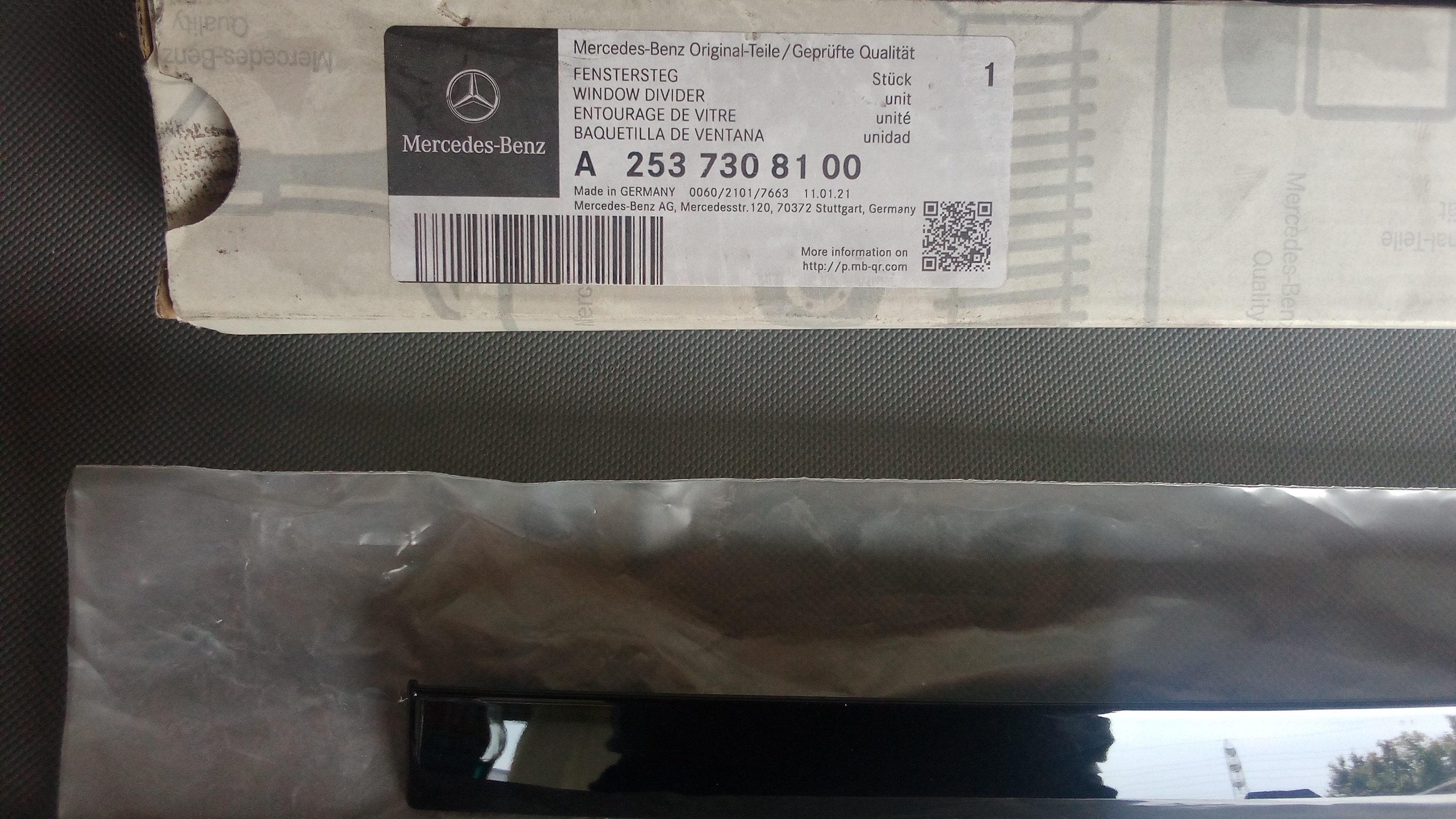 A2537308100 Mercedes C253 GLC Fenstersteg Hinten Rechts #Y