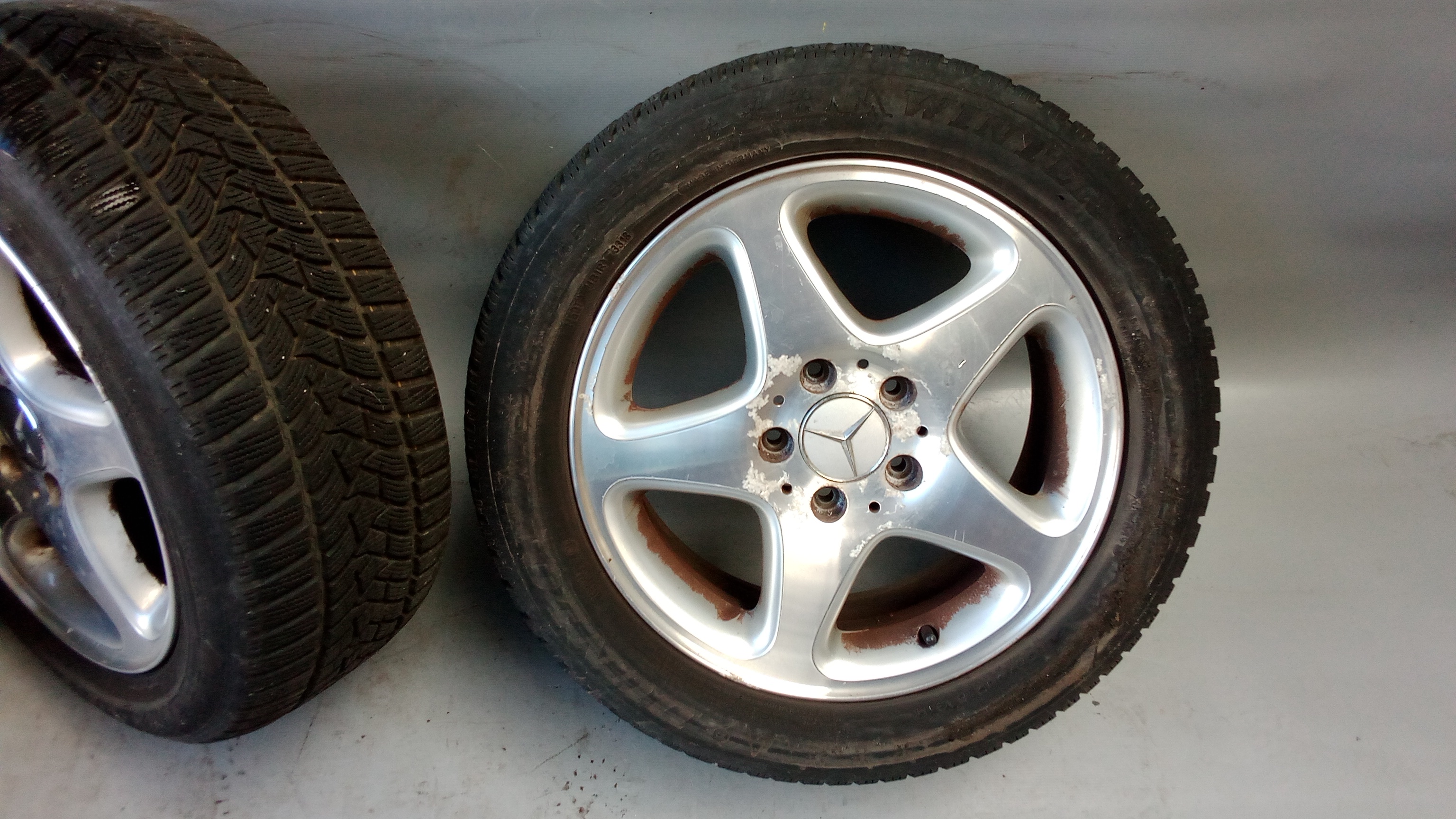 A2034010702 Mercedes W203 C-Klasse Alufelgen + Winterreifen 205 55 R16 91H #XM
