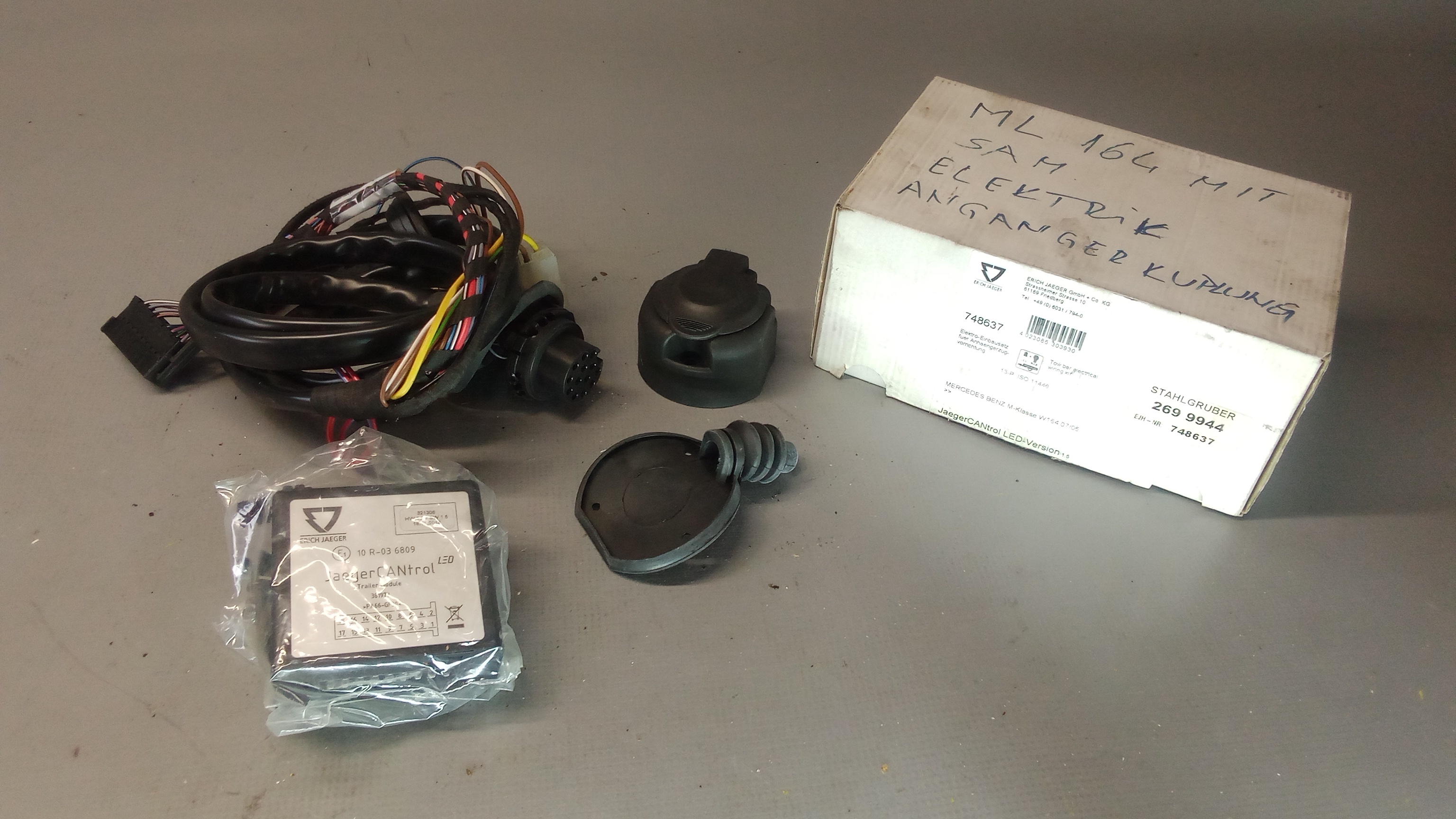 748637 Jaeger 13Pol. E.Satz Elektroanbausatz für AHK / Mercedes ML W164 #233