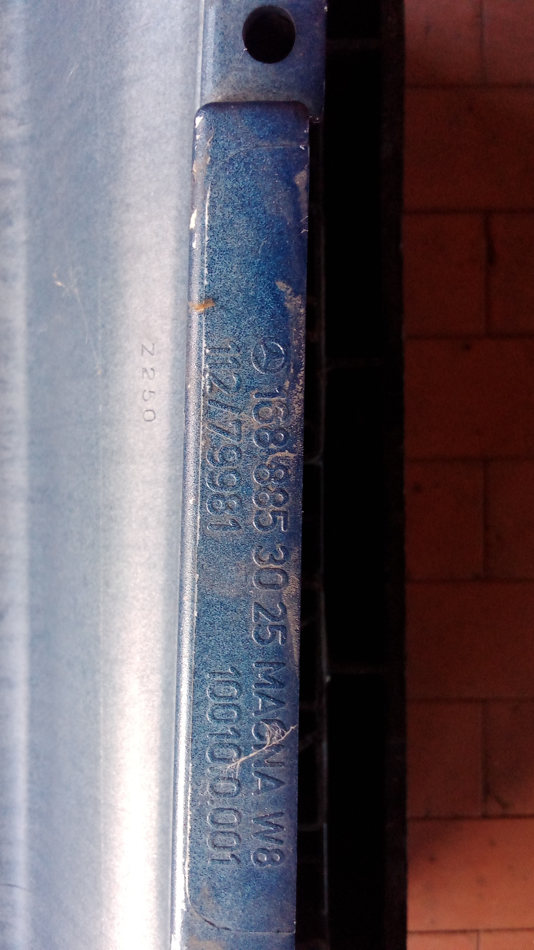 Mercedes W168 A-Klasse Stoßstange Vorne Blau Metallic A1688853025  #121