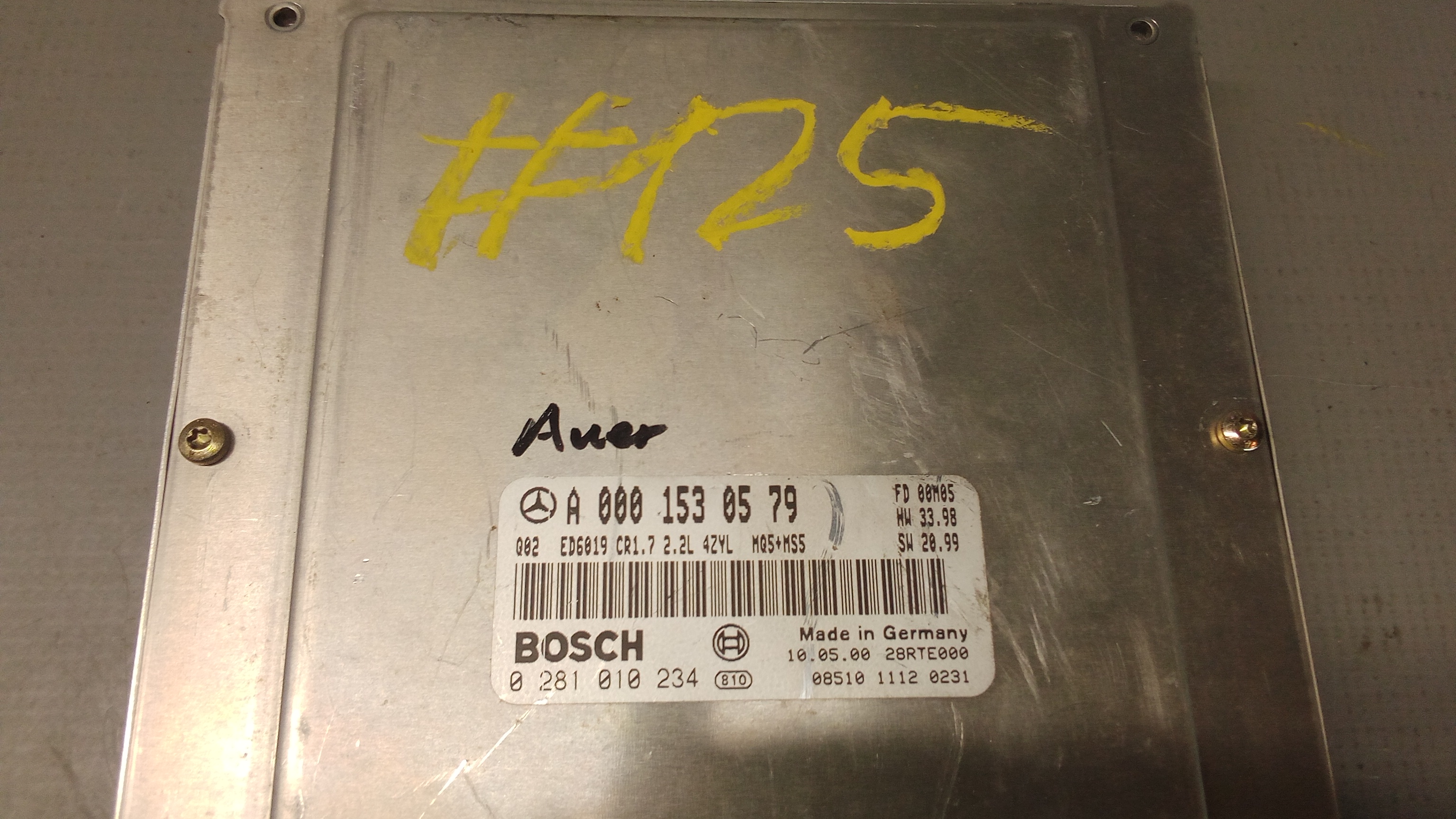 A0001530579 Motorsteuergerät Steuergerät #125