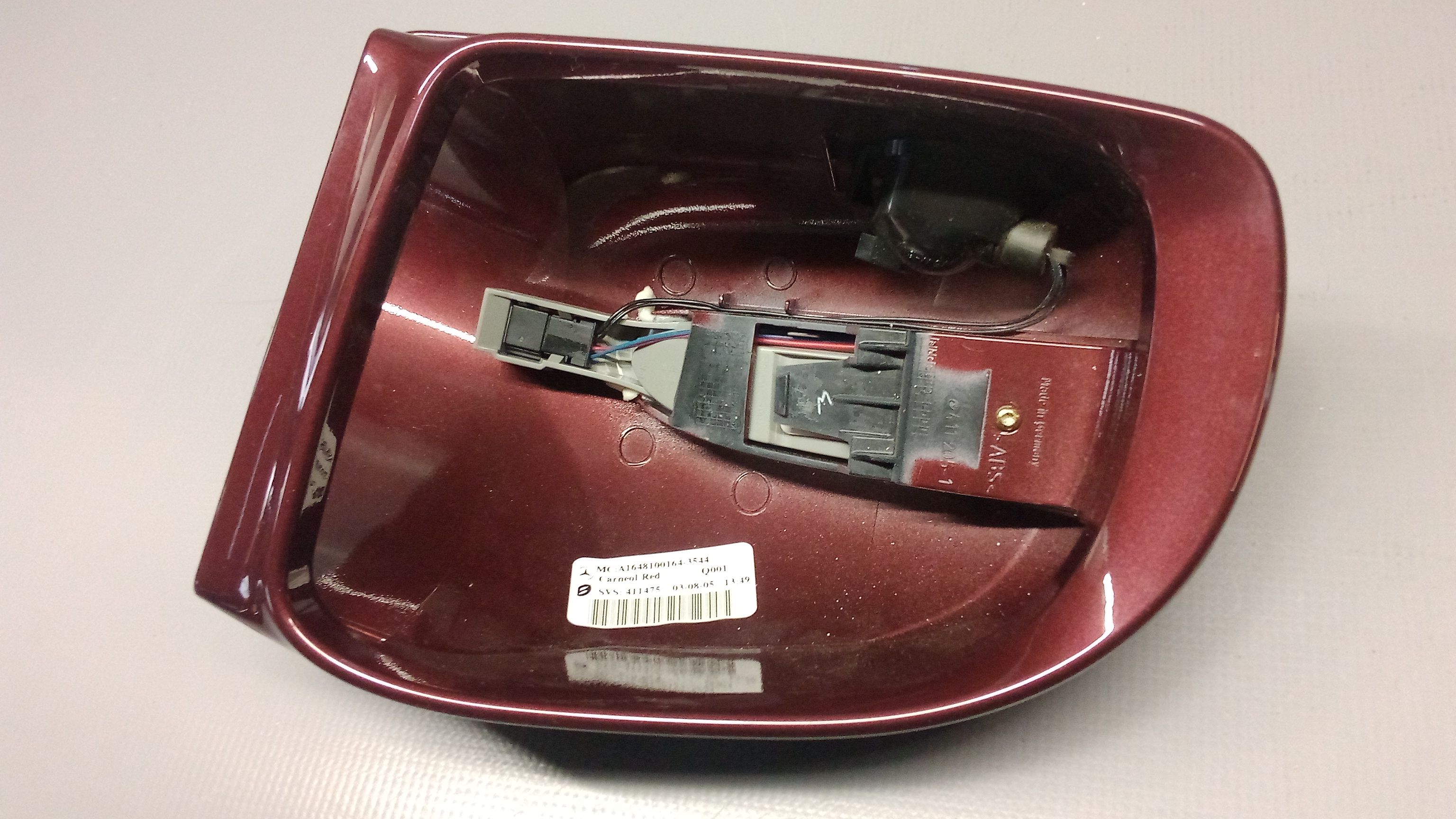 A1648100164 3544 Mercedes W164 W251 M-R-Klasse Spiegel Kappe Links Rot Carneol Red #3M