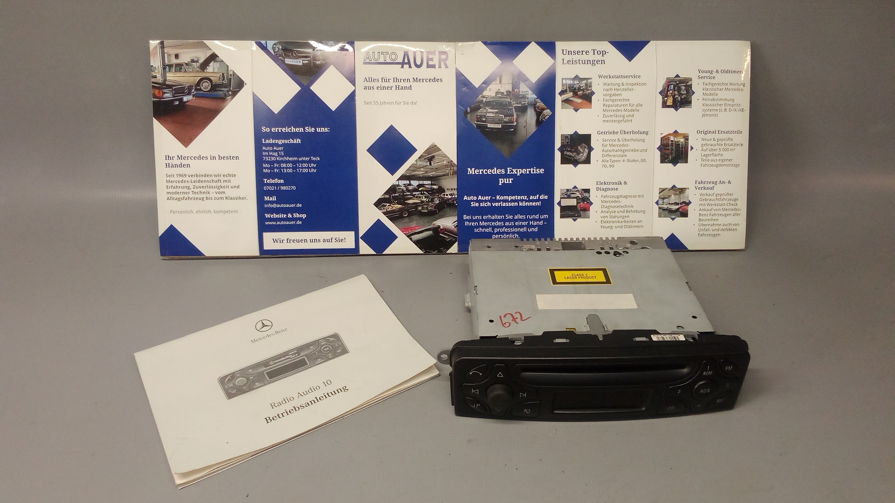 A2038201786 Mercedes Becker W203 C-Klasse Radio Bediengerät Audio10 BE6021 #5