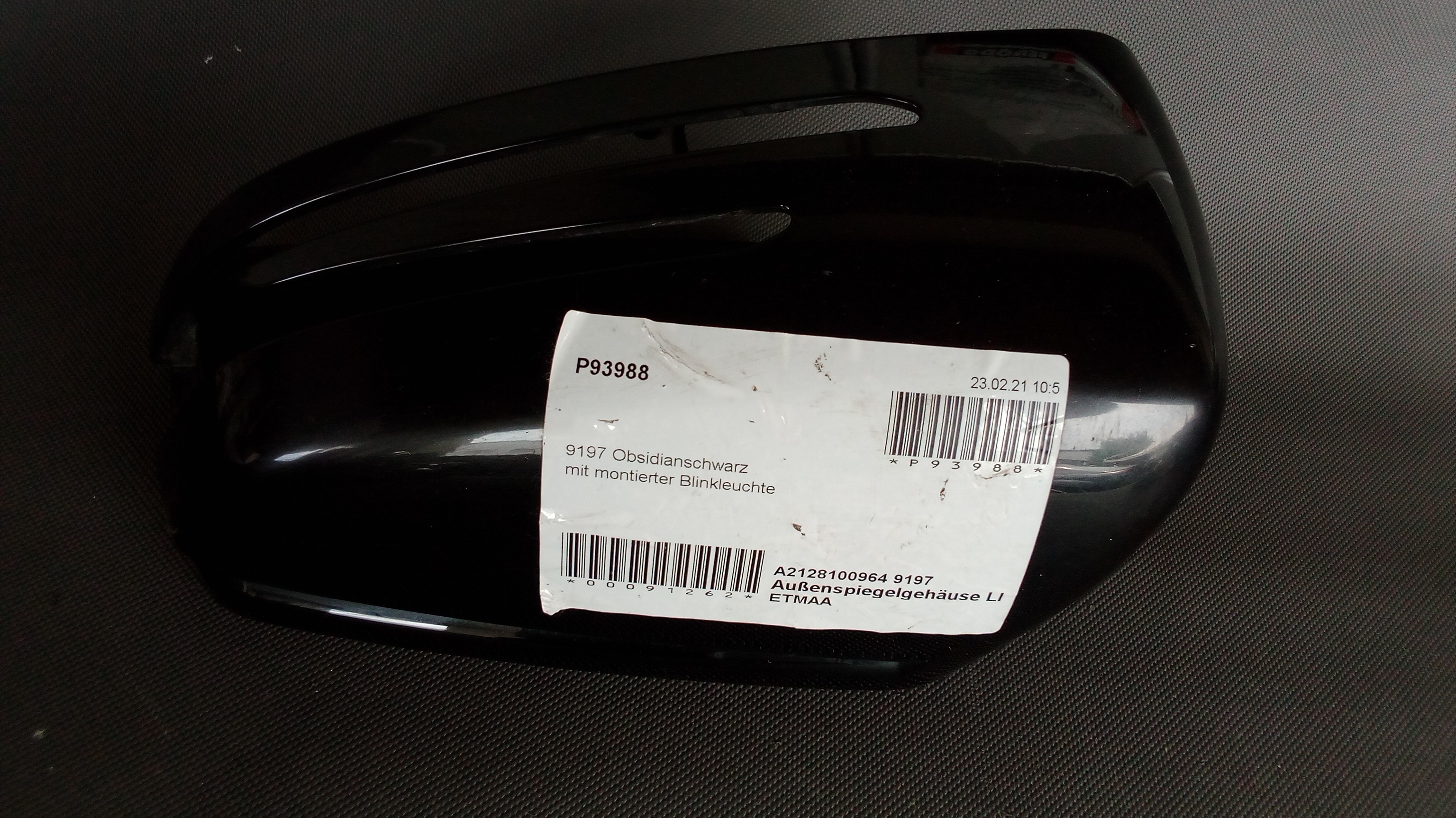 A2128100964 197 Mercedes W204 W212 Spiegelkappe Links Obsidianschwarz #12