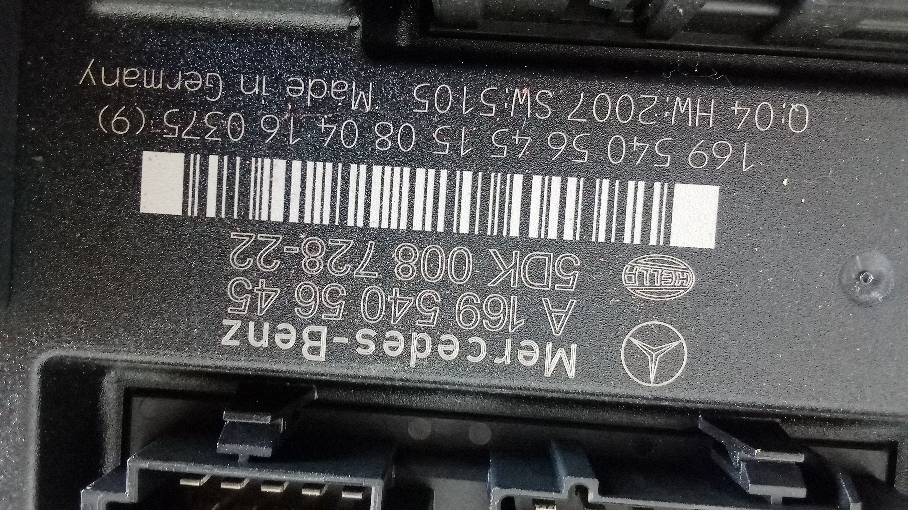 A1695405645 A1699010100 Mercedes W169 A-Klasse Ansteuermodul SAM #310