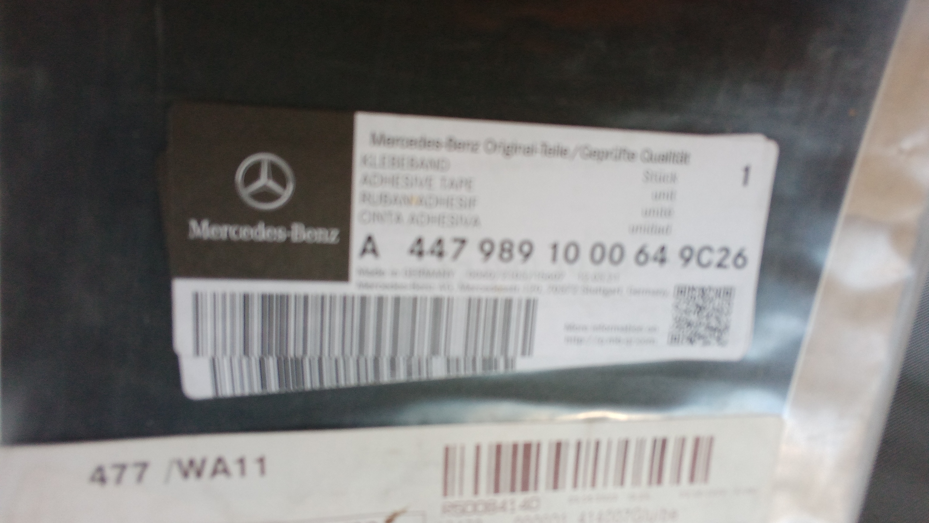A4479891000 9C26 Mercedes W447 Vito Viano Klebeband Klebefolie Links #Vi