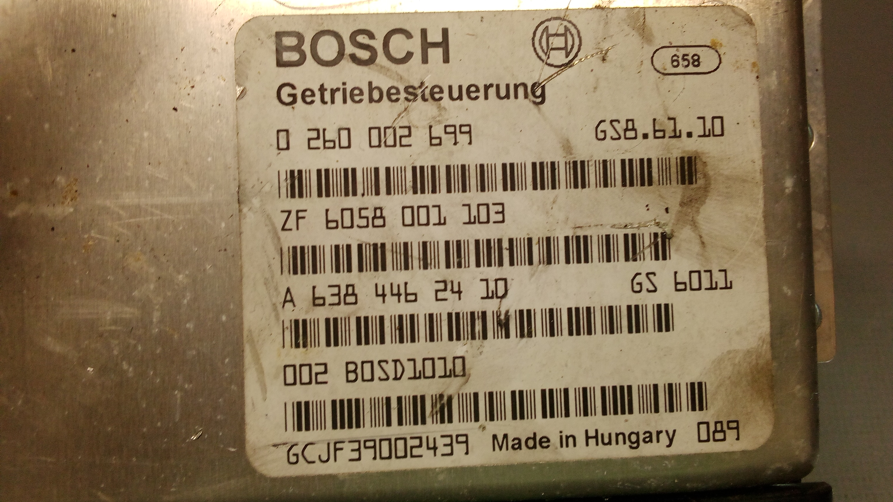 A6384462410 0260002699 SAM Getriebesteuergerät STEUERGERAET #4N