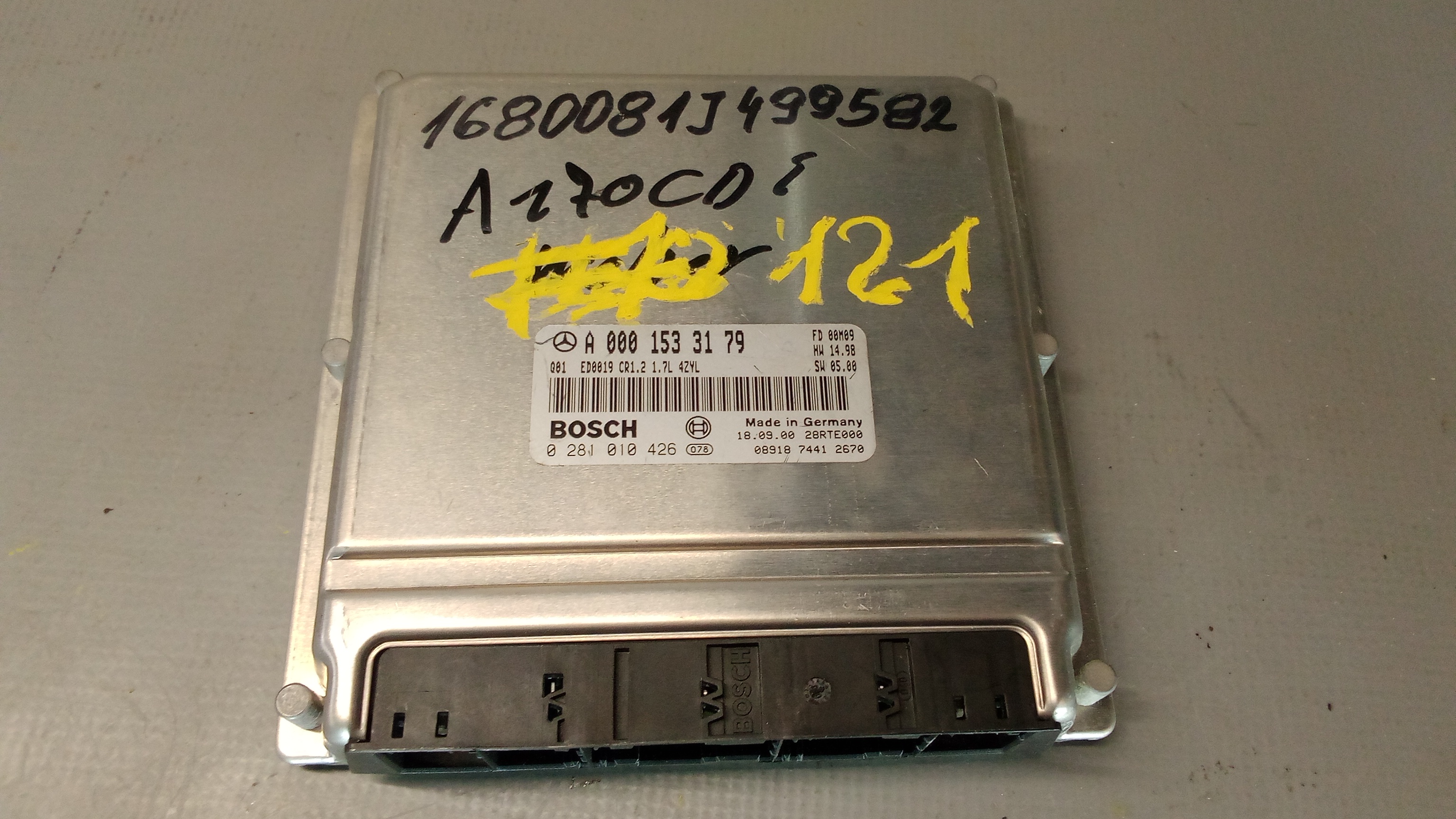 A0001533179 Motorsteuergerät Steuergerät #121