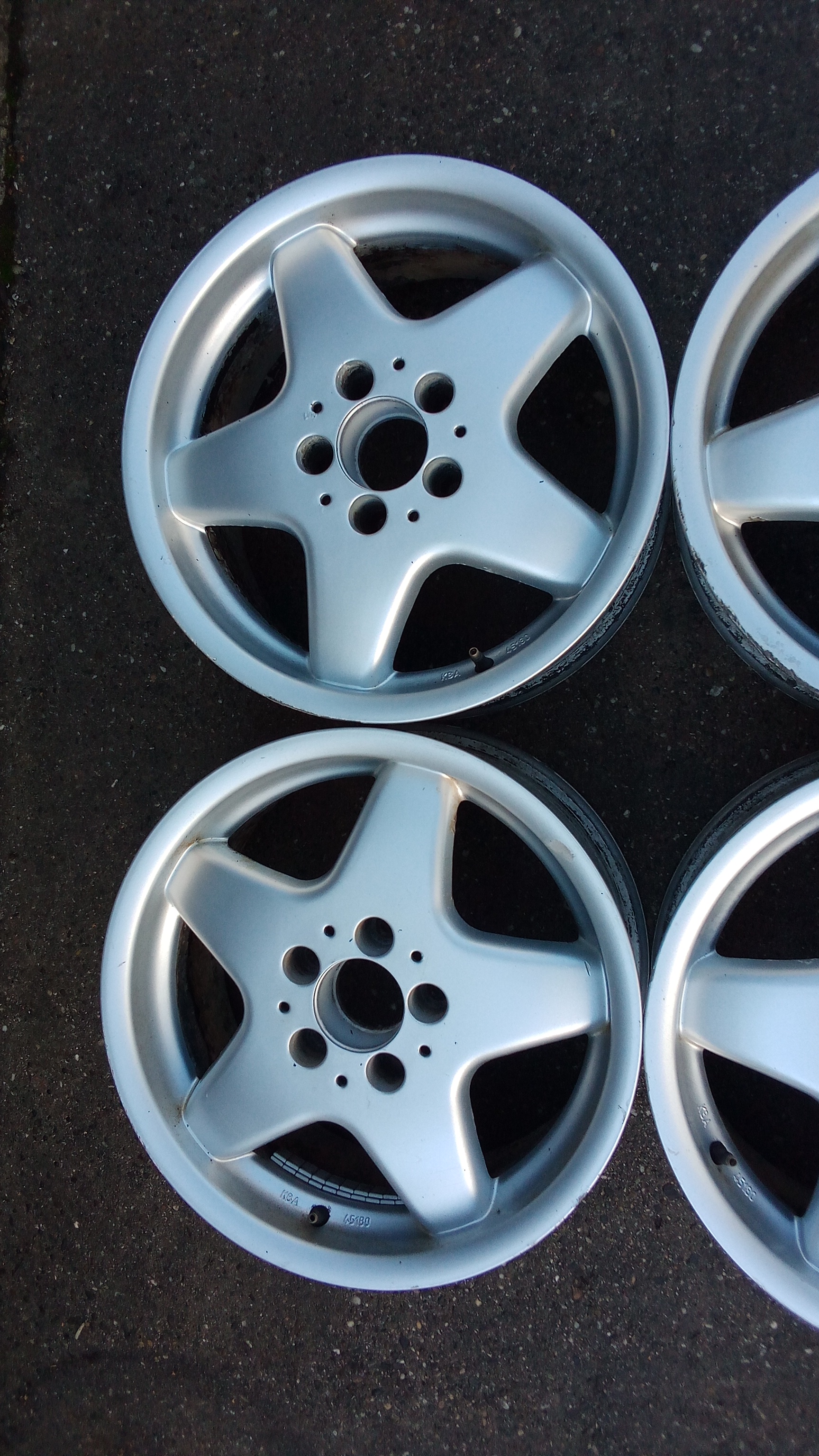 Mercedes W168 W201 W124 W210 / 4x Alufelgen Satz 7,5x16 et38 5x112 / KBA 45180 #44
