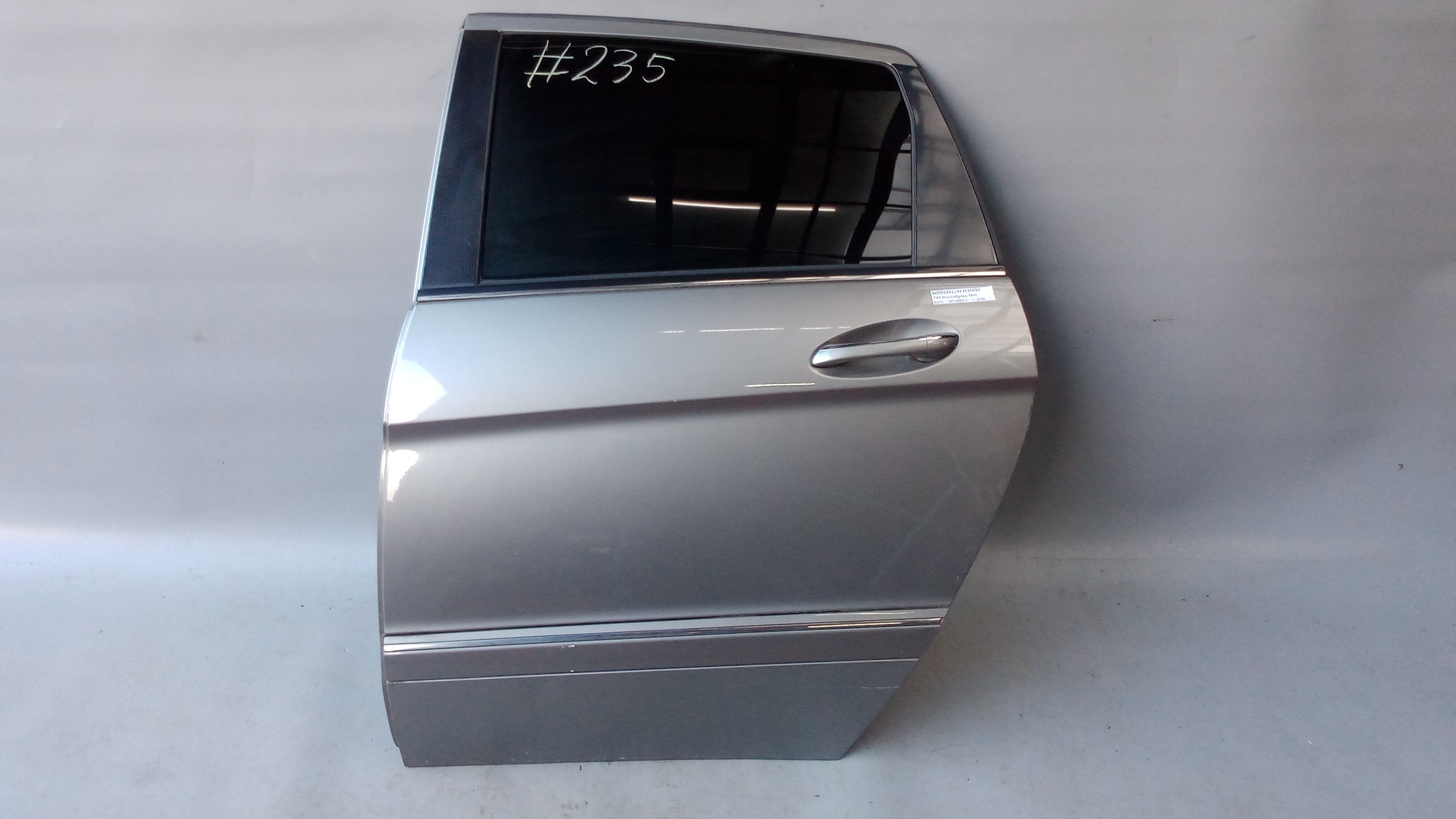 A1697302105 748 Kometgrau Mercedes W245 B-Klasse Fondtür Tür Hinten Links #9E