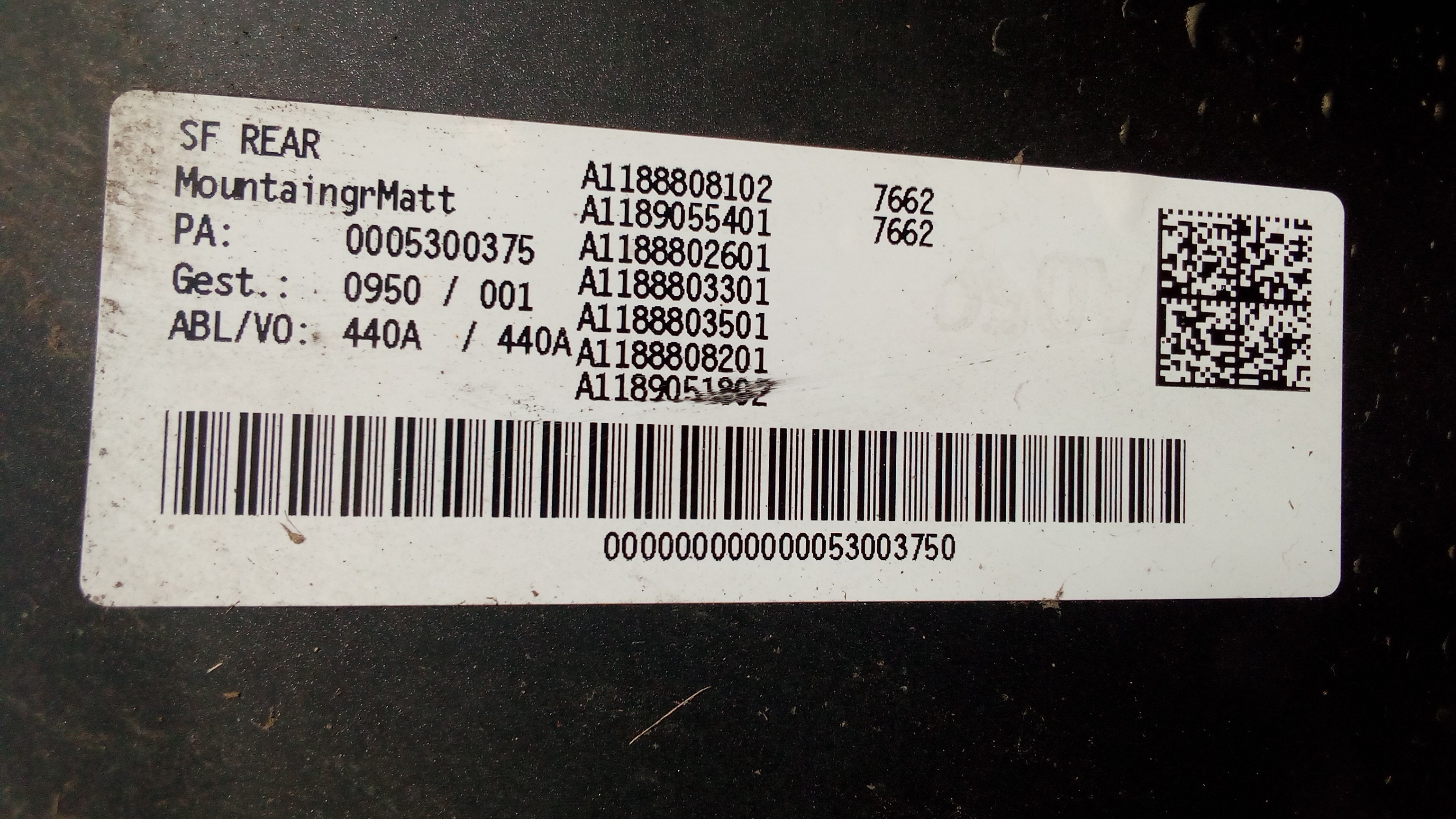 A1188859501 7662 Mercedes C118 CLA AMG Stoßstange Hinten Mountaingrau #9F