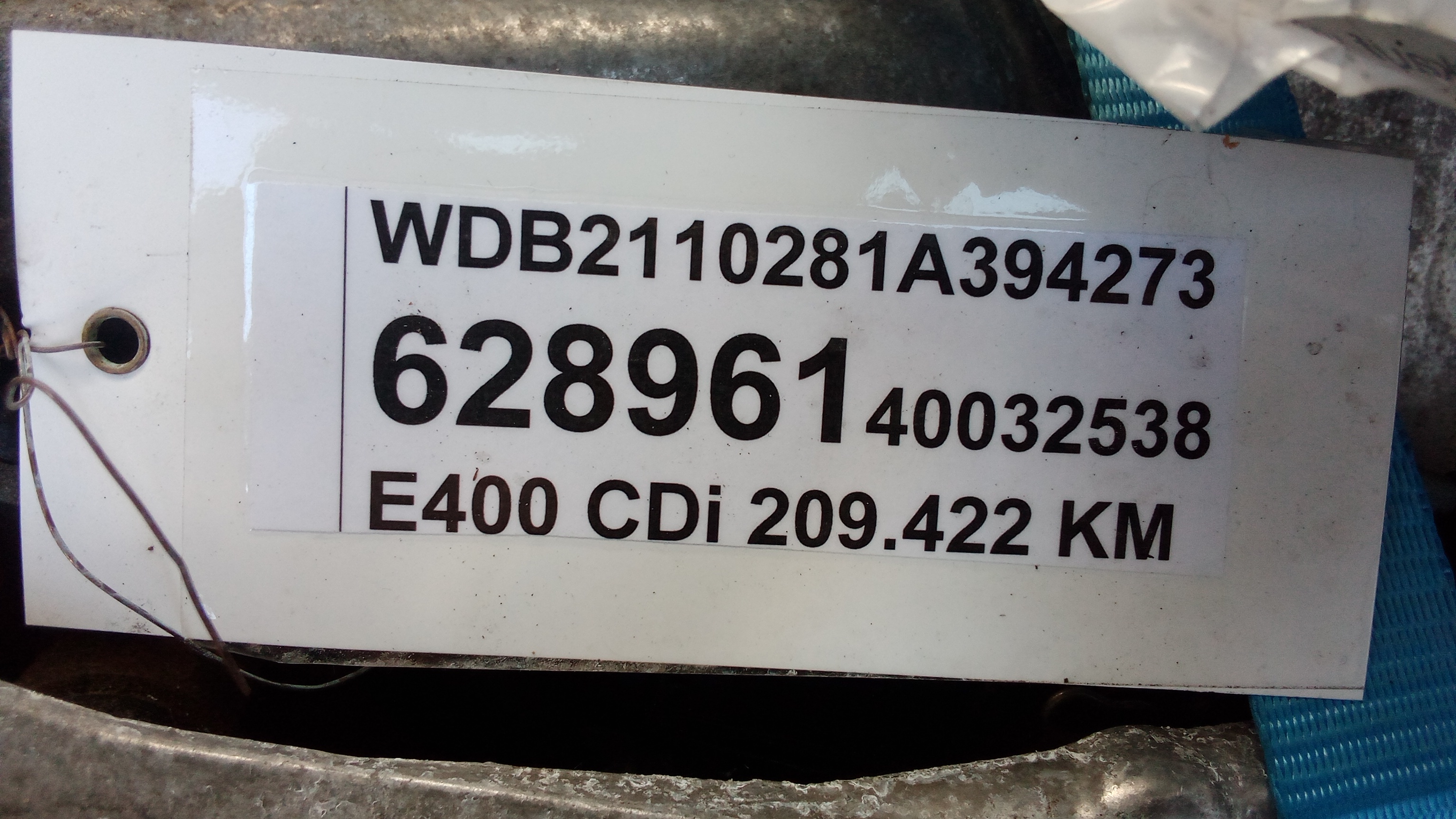 A6280100400 628.961 OM628 Mercedes W211 E-Klasse E400CDi #A12