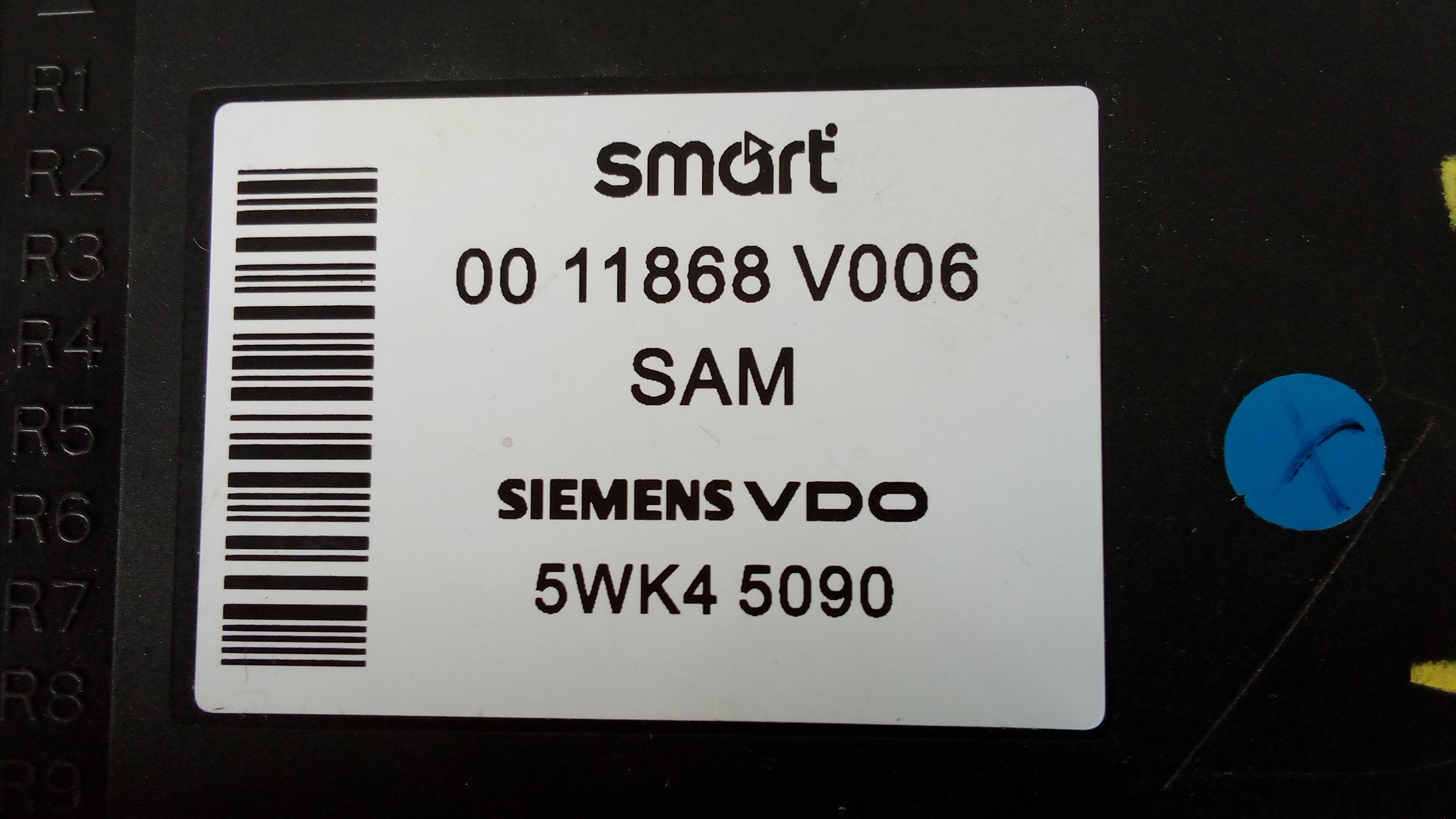 0011868V006 00 11868 V006 5WK45090 SMART 450 SAM Sicherungskasten Steuergerät Modul #65