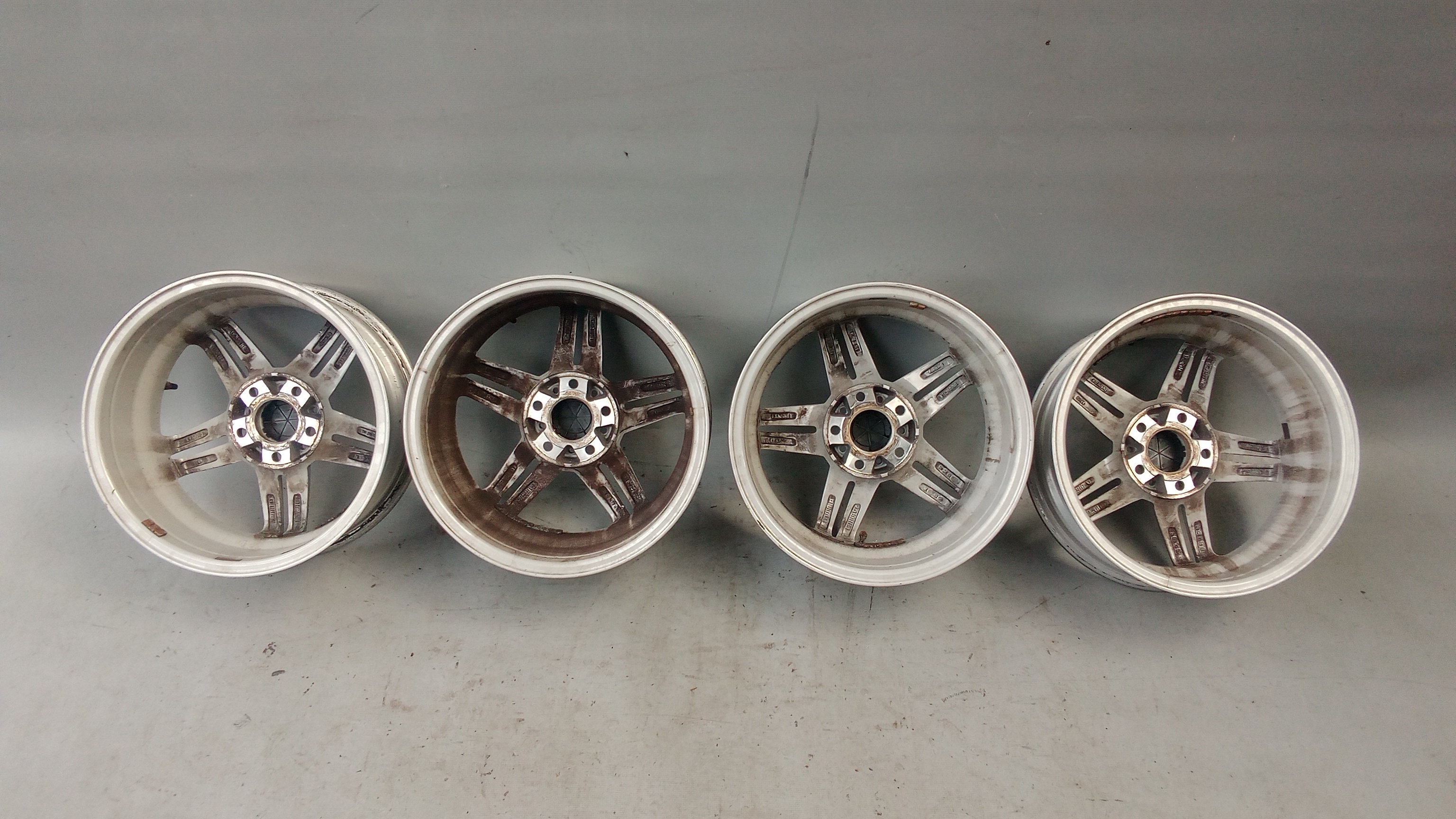 KBA 49187 4x Alufelgen Uniwheels A-B-Klasse 6,5x16 et49 LK 5x112 16" RDK #7