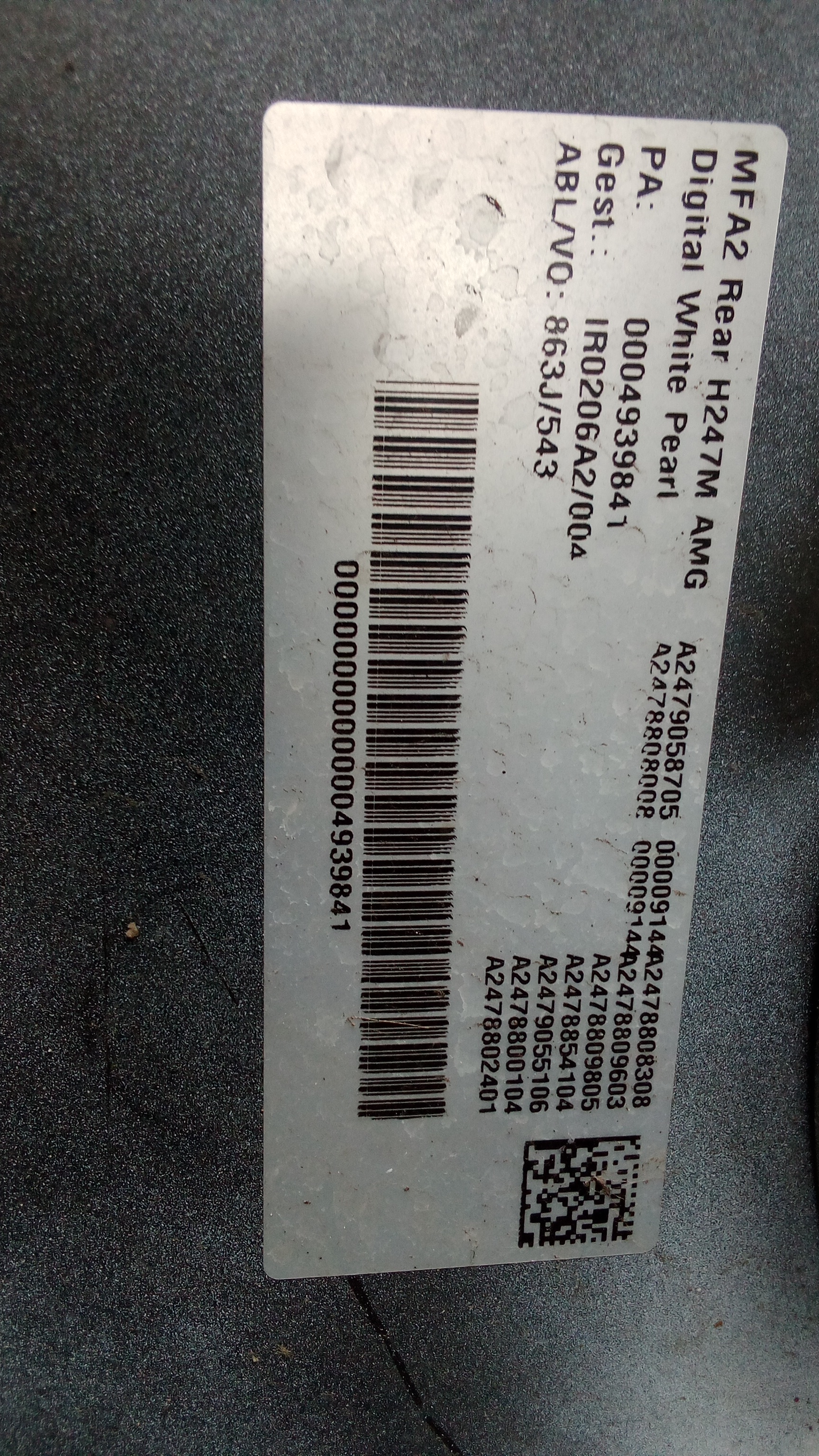 A2478850306 144 Mercedes W247 H247 GLA AMG Stoßstange Hinten Weiss #47
