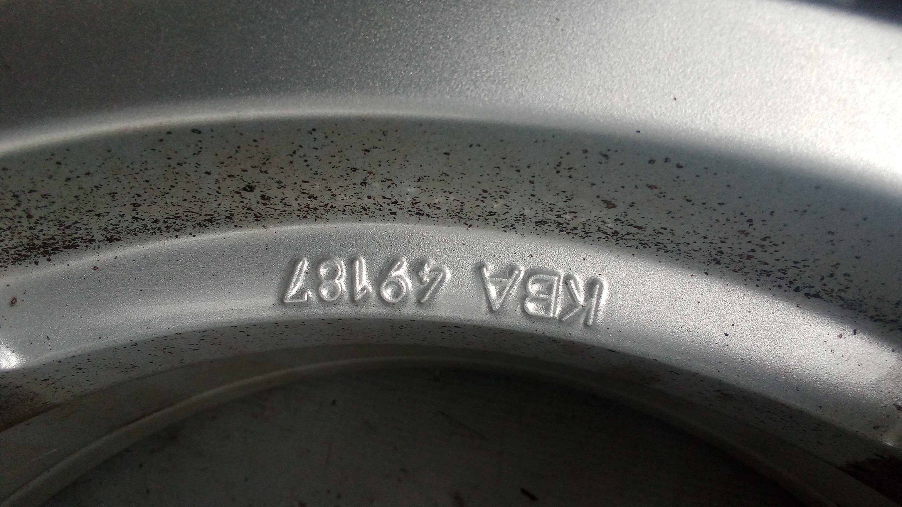 KBA 49187 4x Alufelgen Uniwheels A-B-Klasse 6,5x16 et49 LK 5x112 16" RDK #7
